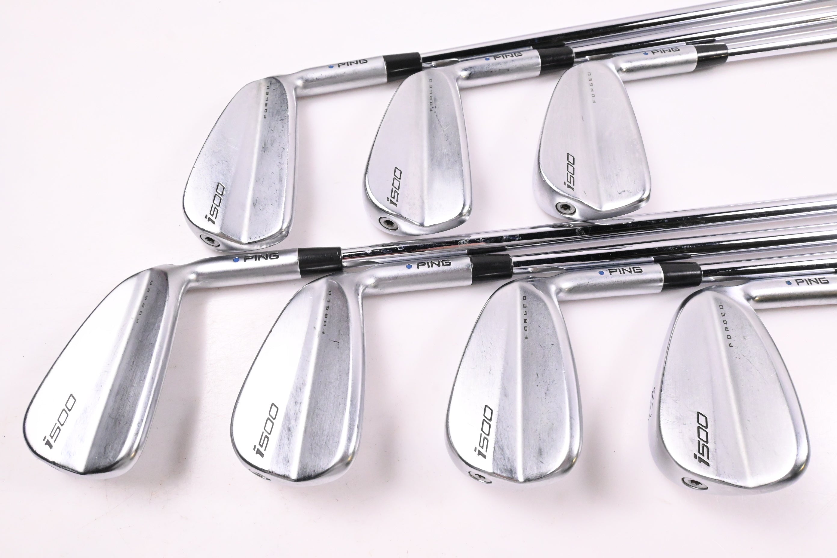 Ping i500 Irons / 4-PW / Blue Dot / Regular Flex Dynamic Gold 105 R300 Shafts