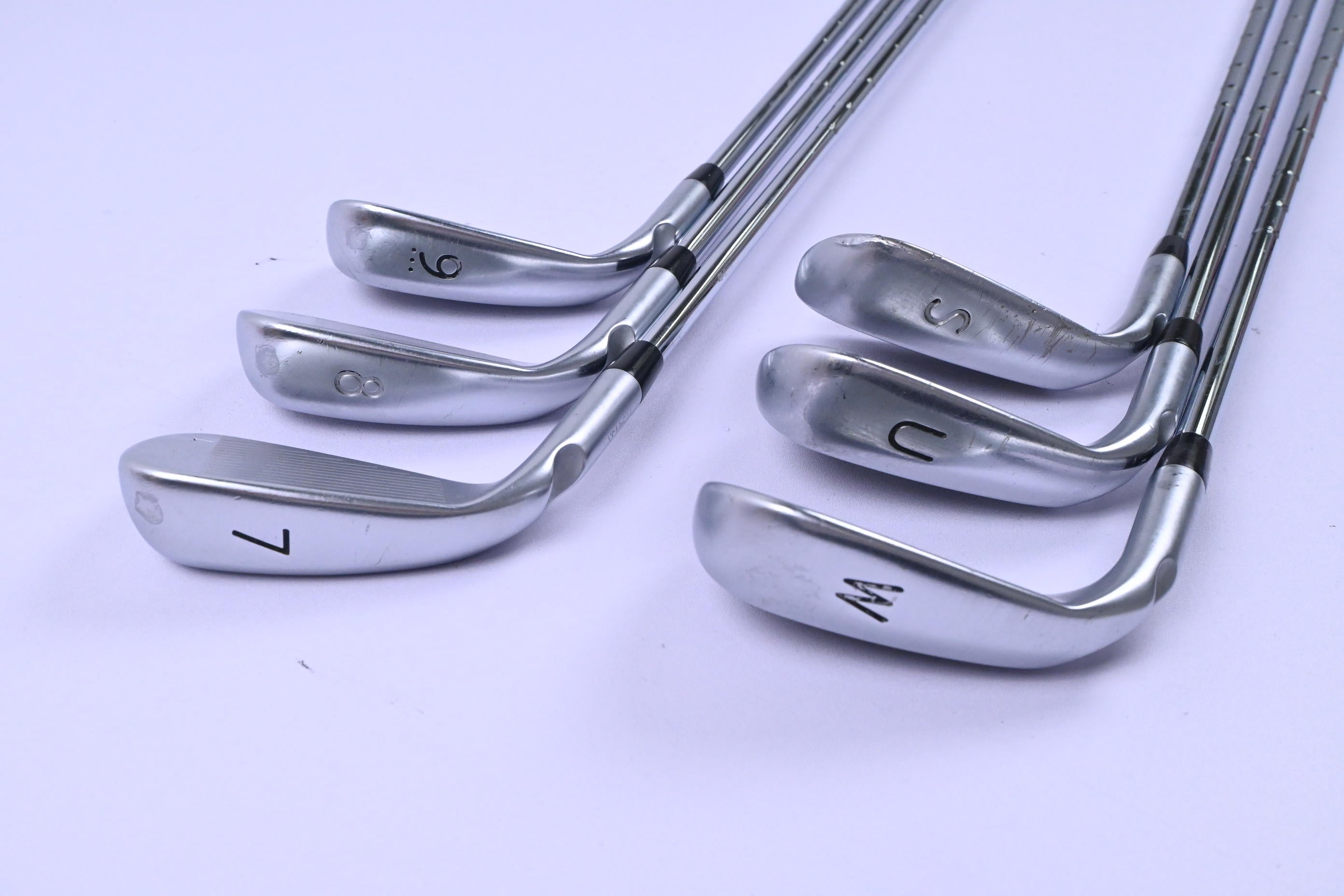 Ping G400 Irons / 7-PW+GW+SW / Green Dot / Regular Flex Ping CFS Shafts