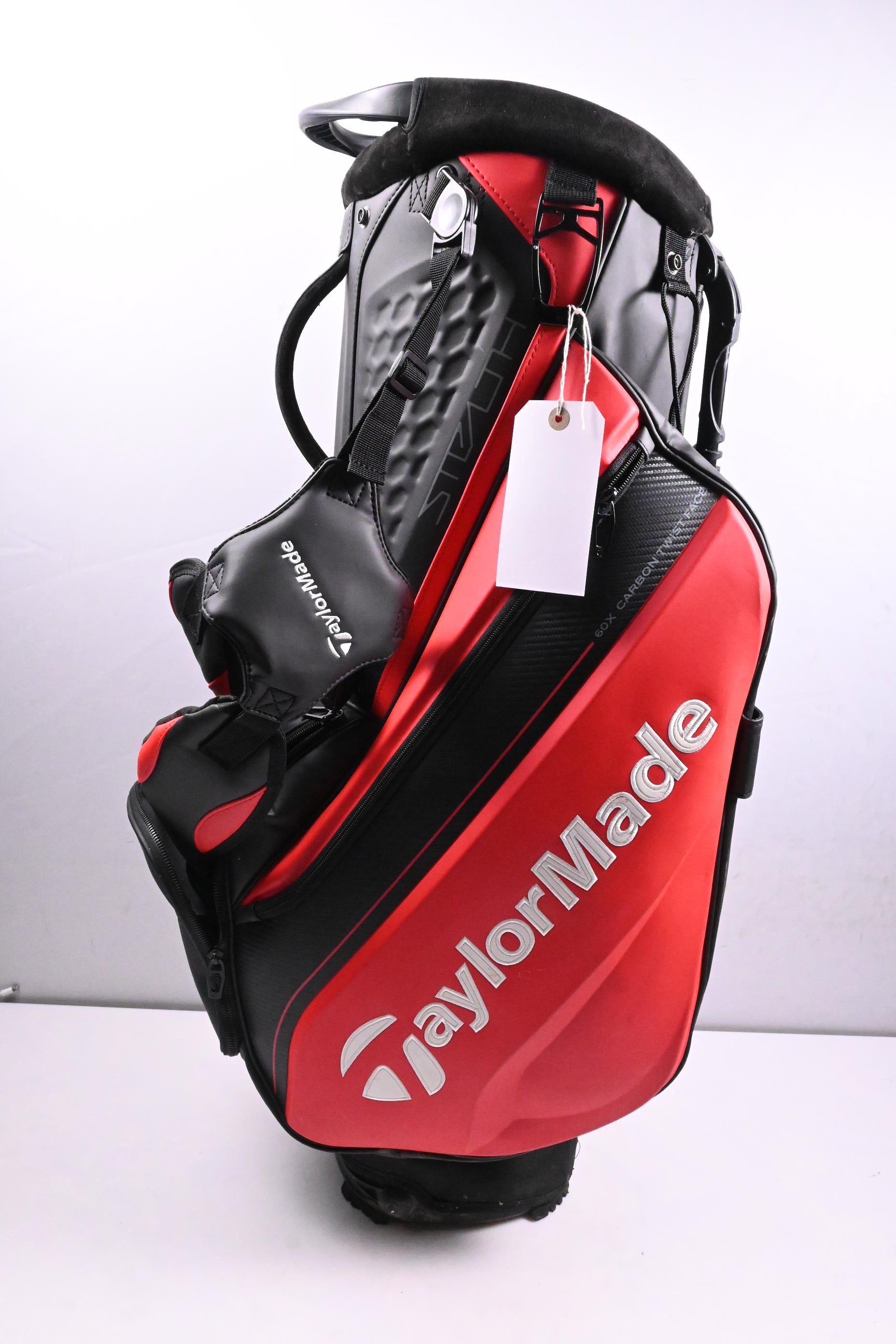 Taylormade Stealth Stand Bag / 4-Way Divider / Red, Black
