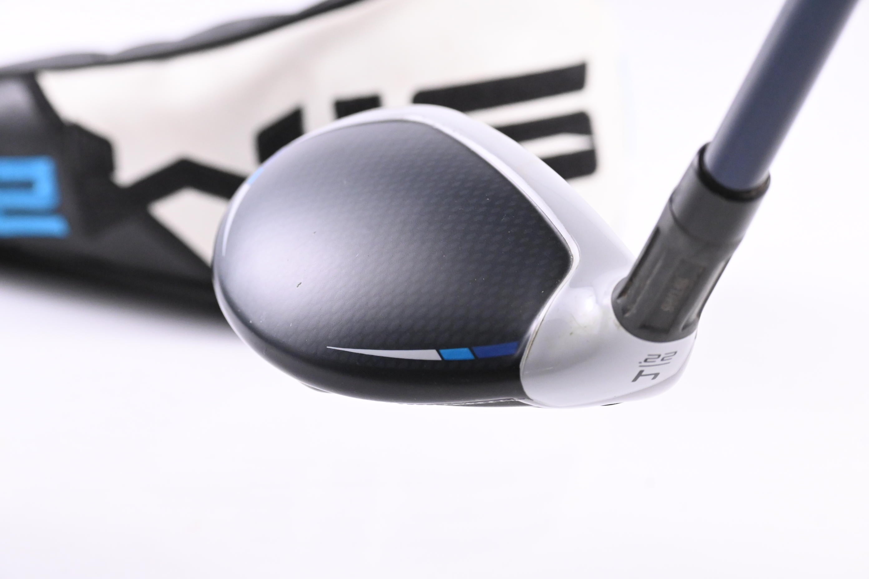 Left Hand Taylormade SIM2 Max #4 Hybrid / 22 Degree / Regular Flex Ventus Blue 6