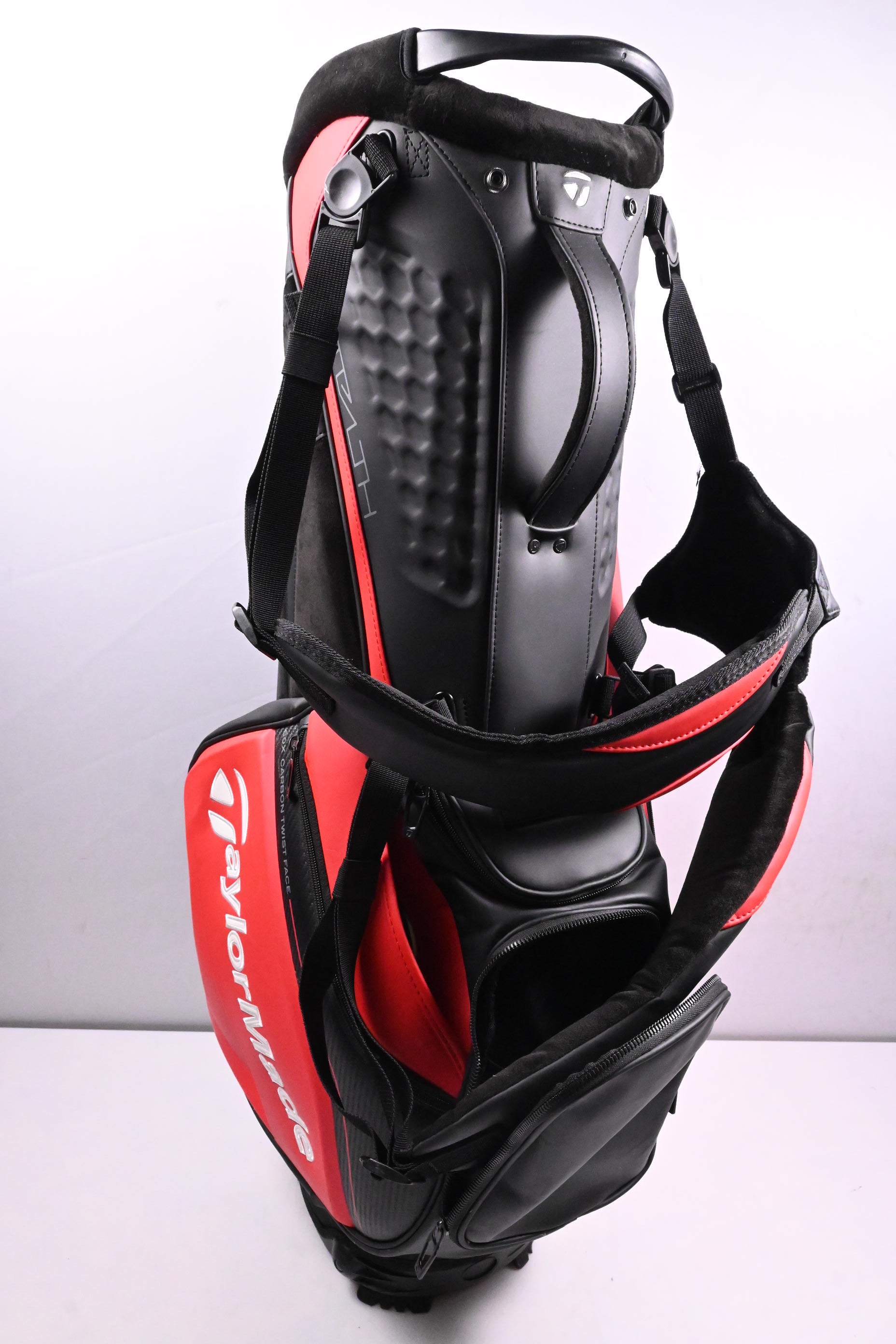 Taylormade Stealth Stand Bag / 4-Way Divider / Red, Black