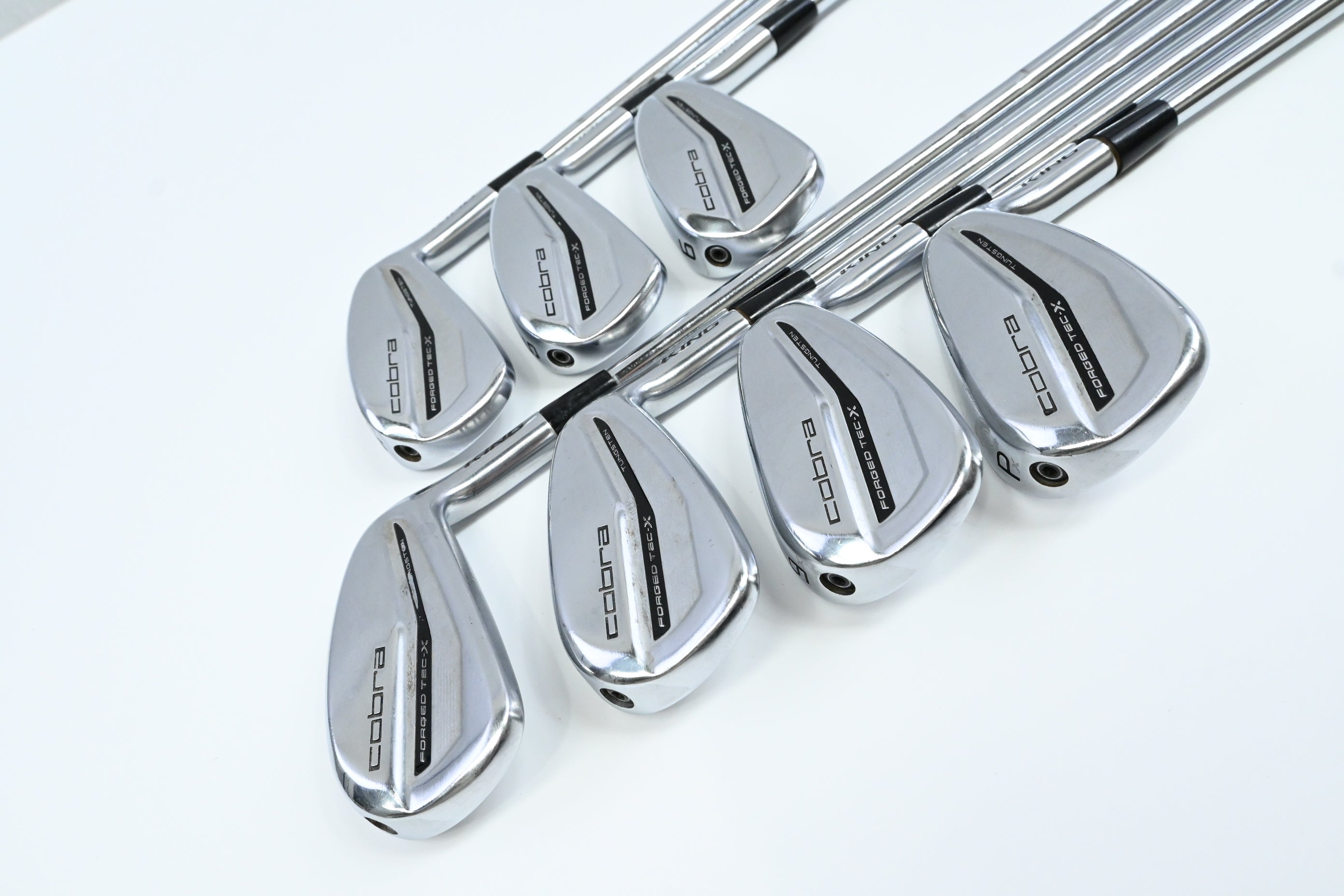 Cobra Forged Tec X 2022 Irons / 4-PW / Stiff Flex KBS $-Taper 120 Shafts