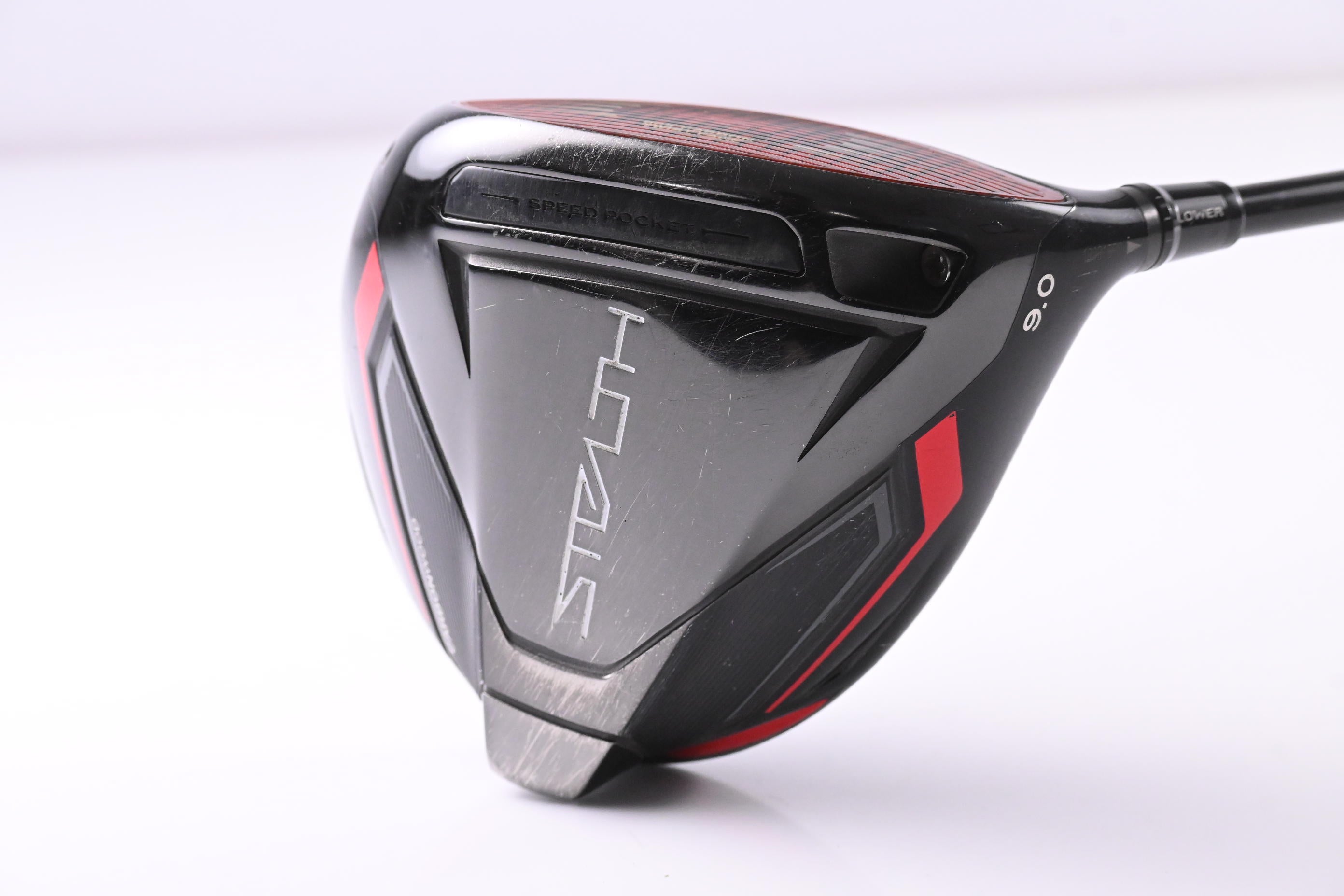 Taylormade Stealth Driver / 9 Degree / Stiff Flex HZRDUS Smoke Red RDX 60 Shaft