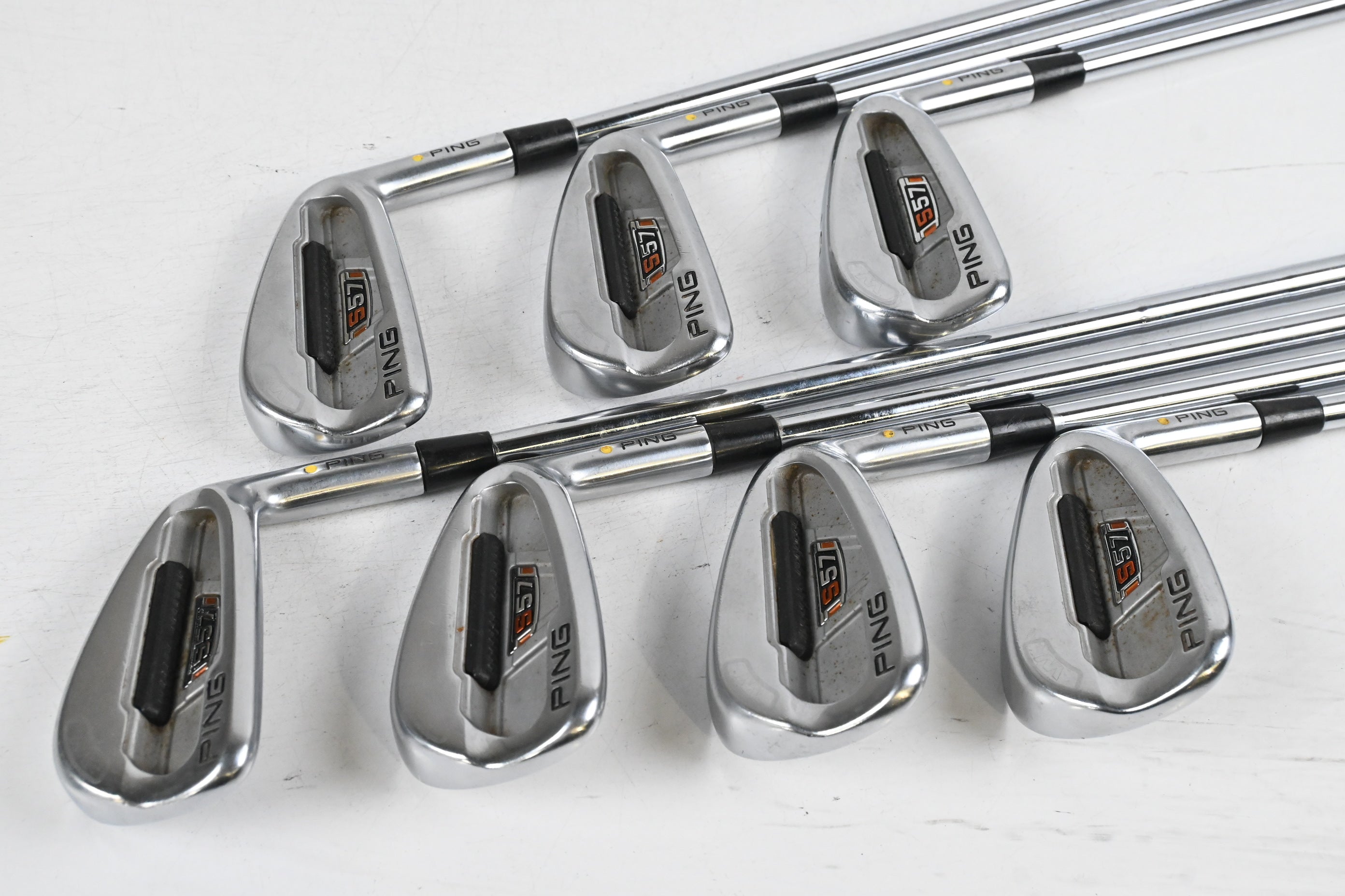 Ping S57 Irons / 4-PW / Yellow Dot / Stiff Flex Steel Shafts
