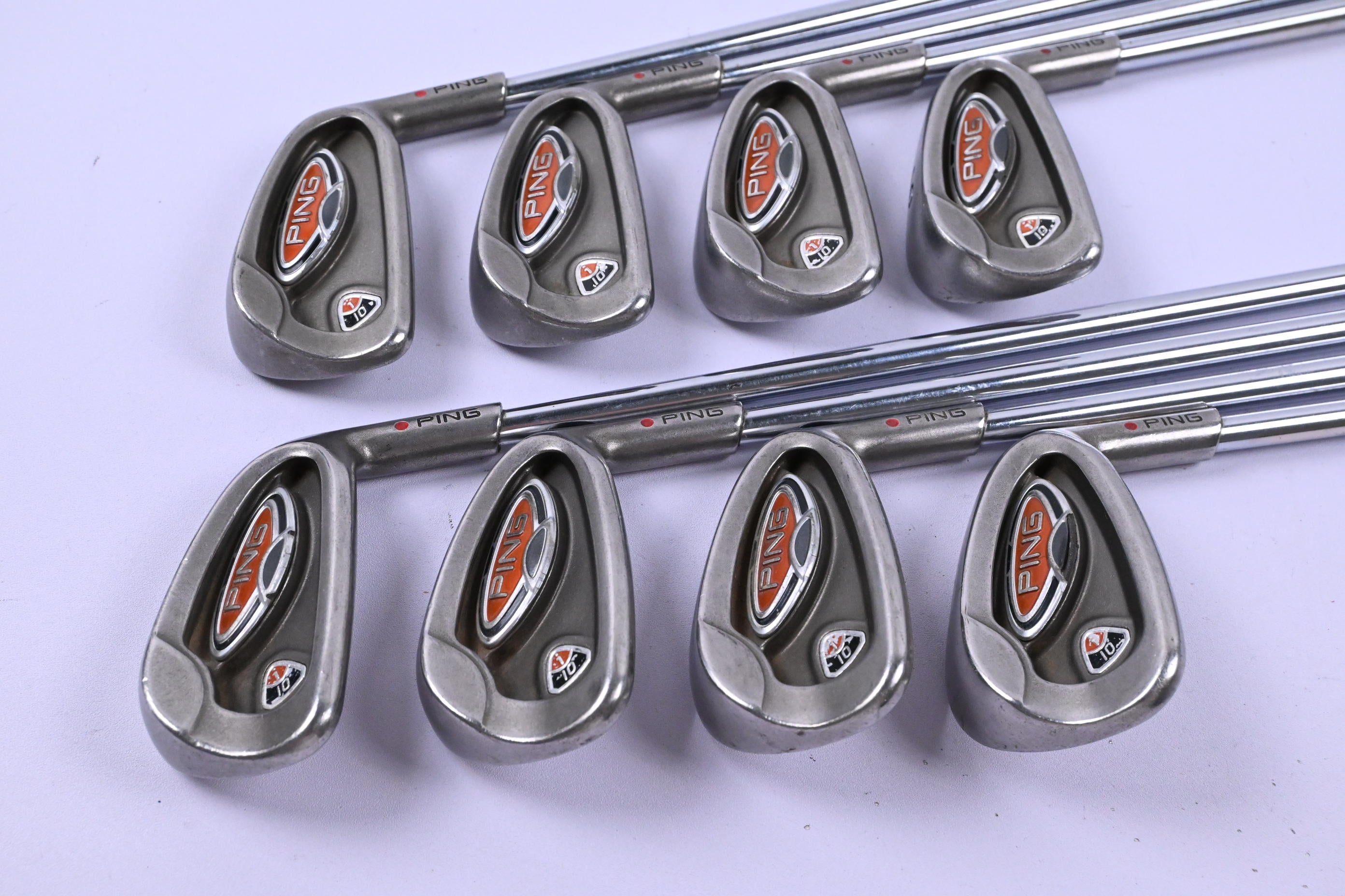 Ping i10 Irons / 3-PW / Red Dot / Regular Flex Ping AWT Shafts