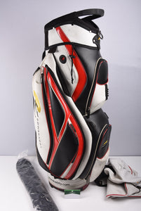 Powakaddy Premium Edition Cart Bag / 14-Way Divider / White, Black & Red