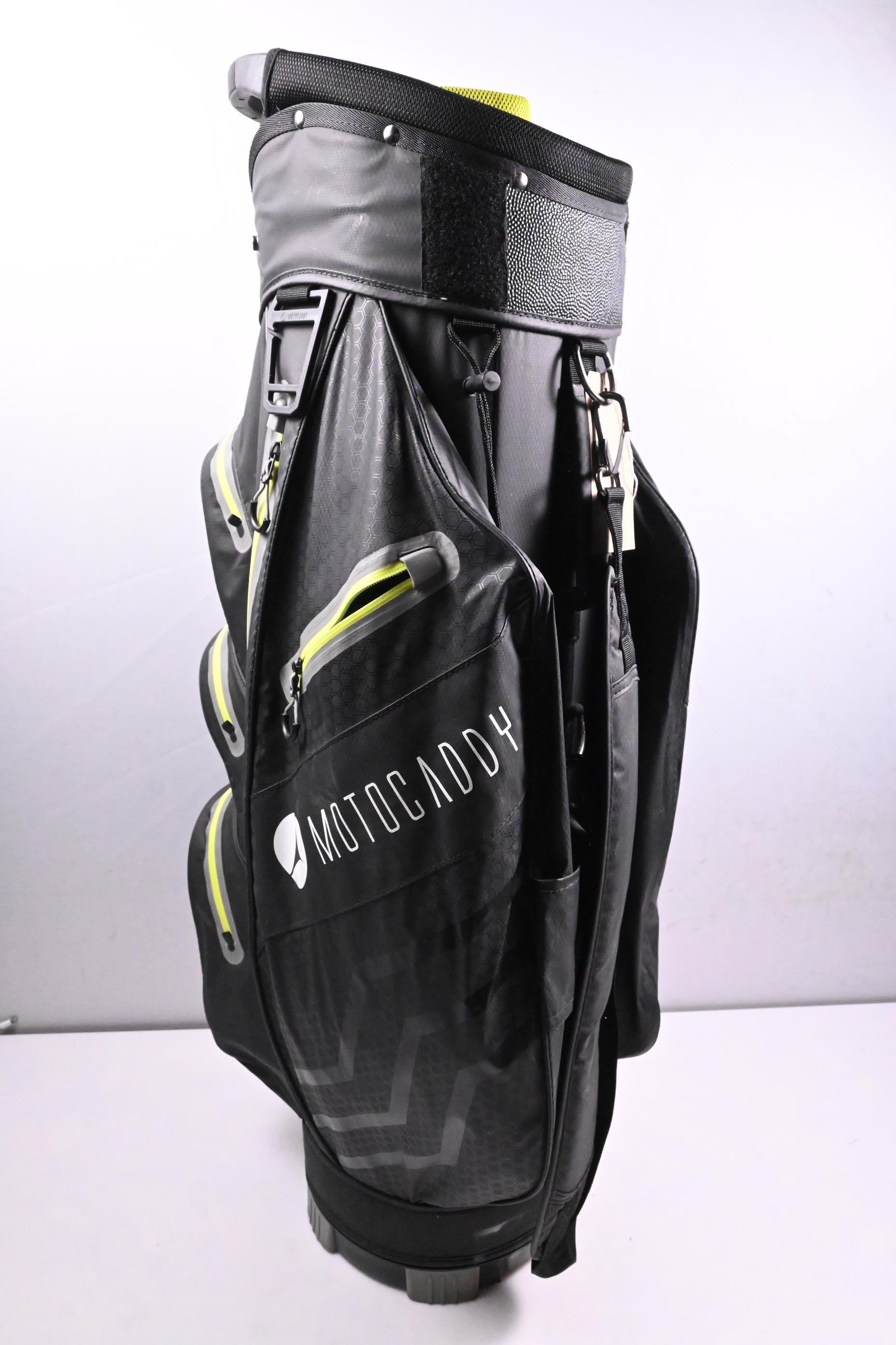 Motocaddy Dry Series Cart Bag / 14-Way Divider / Black, Grey