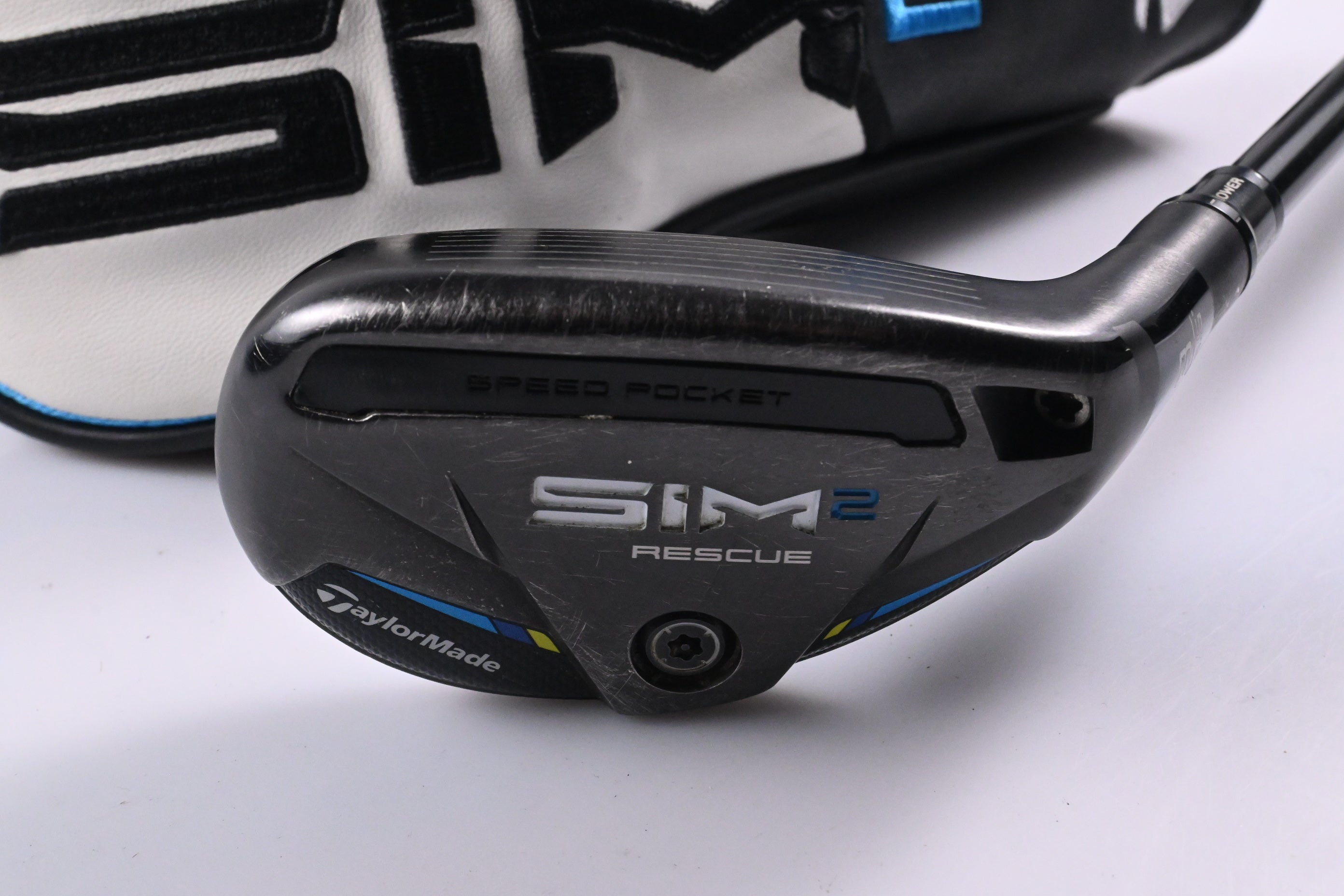 Taylormade SIM2 #3 Hybrid / 19.5 Degree / Stiff Flex Tensei AV Raw Blue 80 Shaft