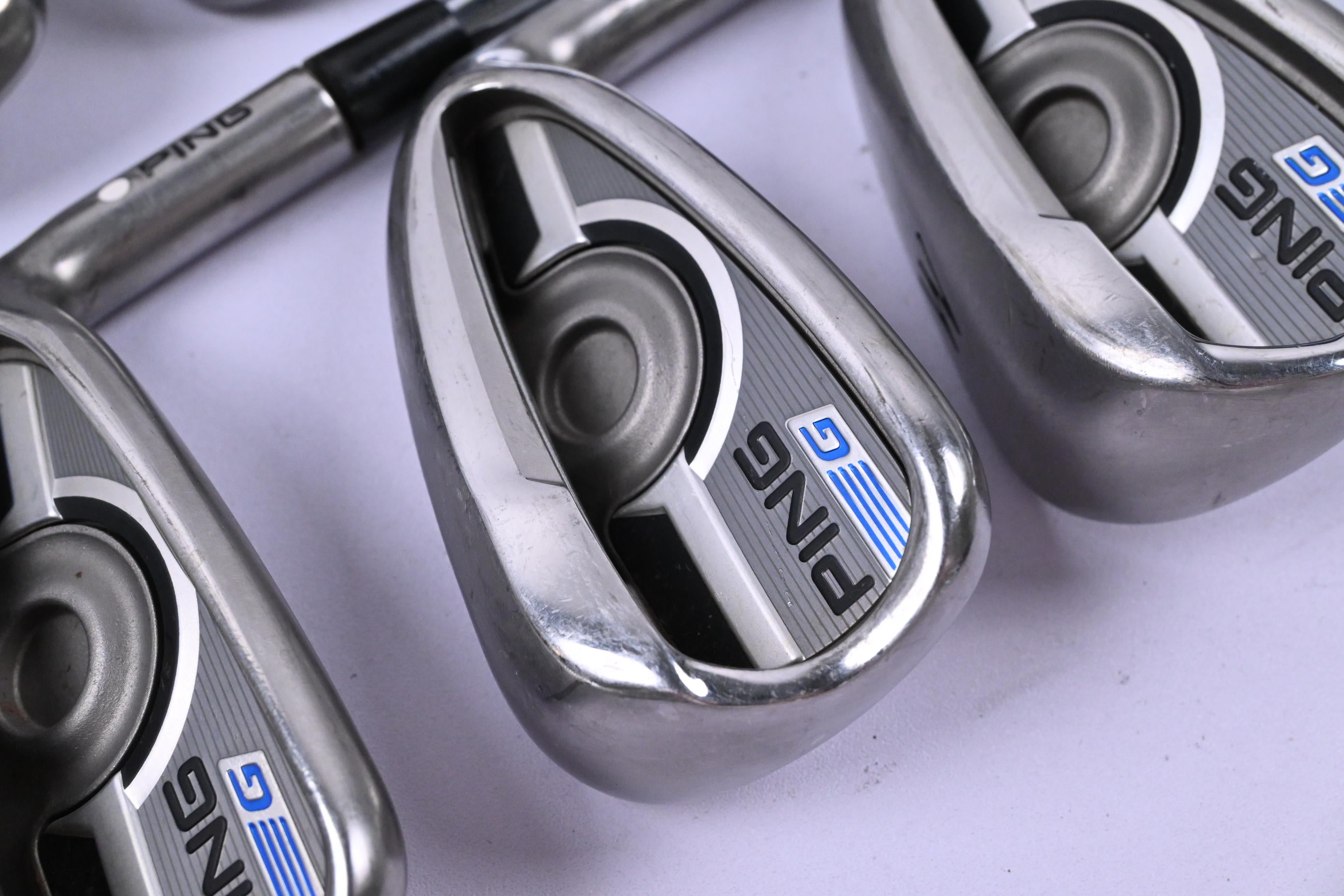 Ping G Series Irons / 5-PW / White Dot / Stiff Flex Ping AWT 2.0 Shafts