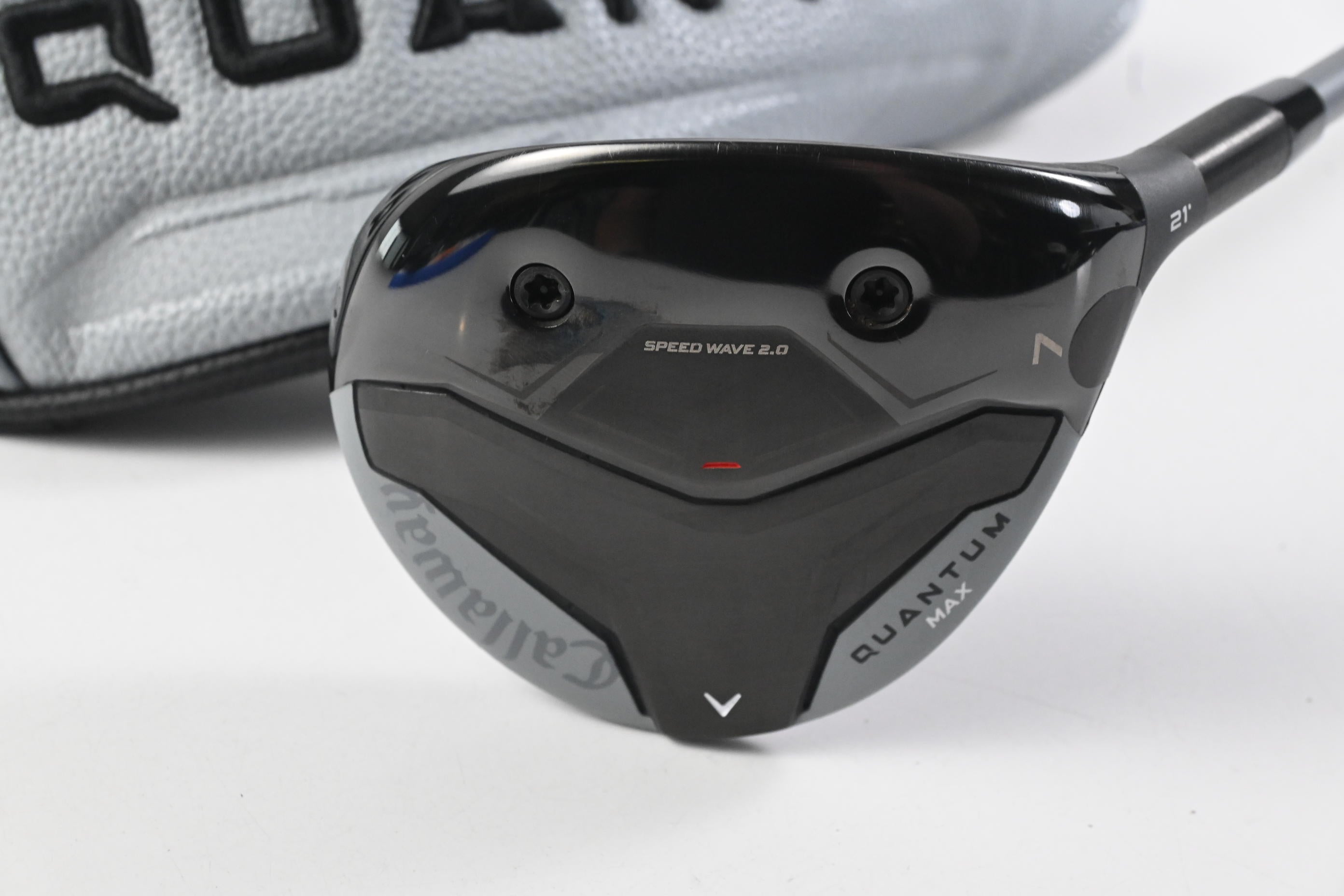 Callaway Quantum Max #7 Wood / 21 Degree / Regular Flex Denali Frost Silver 60