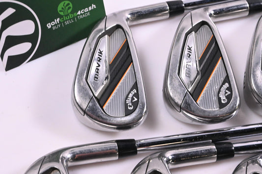 Callaway Mavrik Irons / 4-PW / Stiff Flex Elevate Tour Shafts