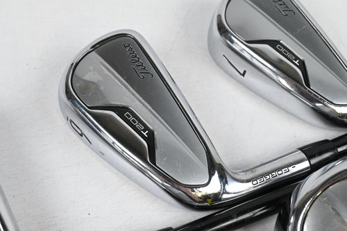 Left Hand Titleist T200 2021 Irons / 5-PW+GW / Senior Flex MMT 55 Shafts