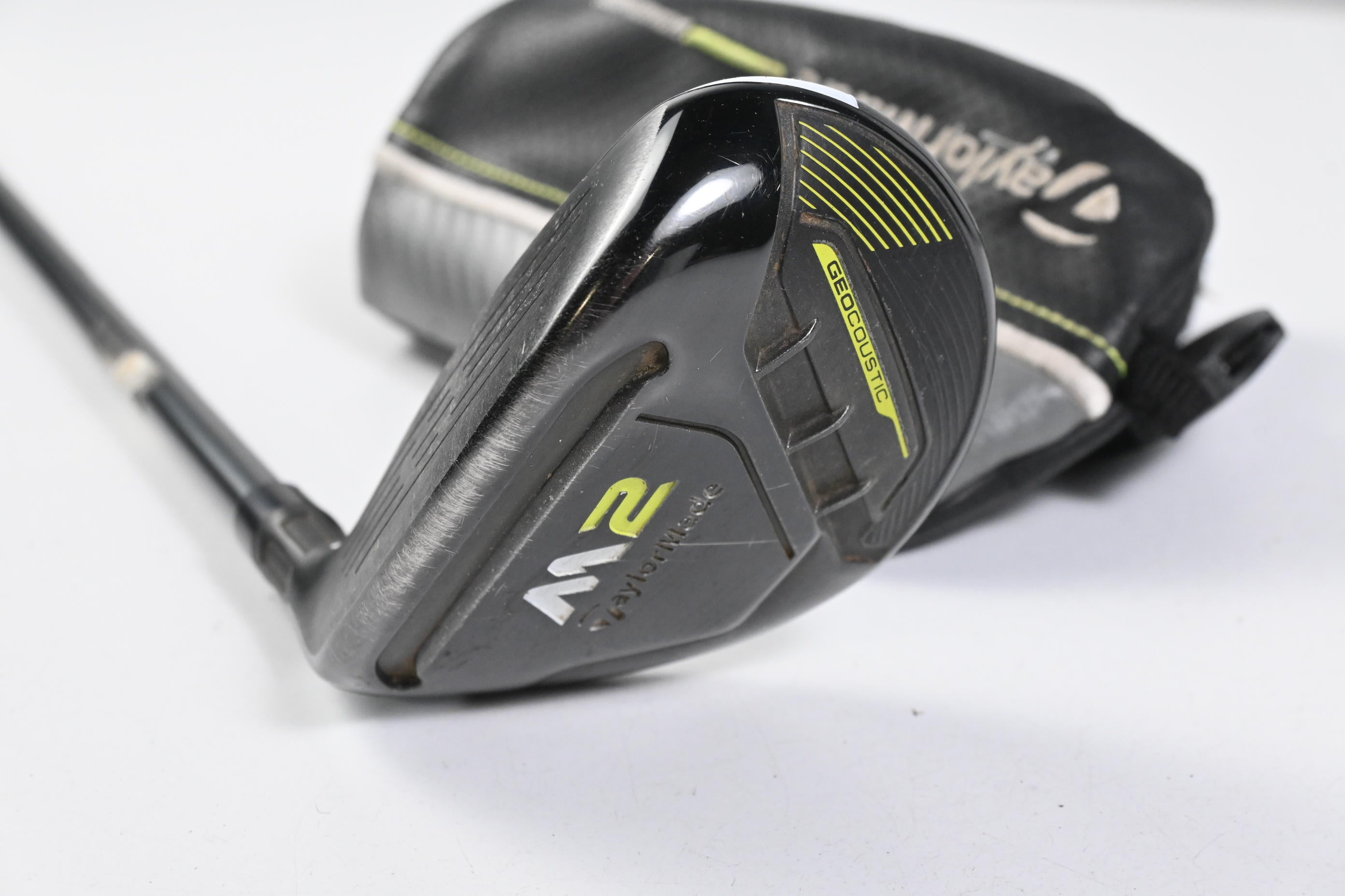 Left Hand Taylormade M2 2017 #4 Hybrid / 22 Degree / Stiff Flex REAX 75 Shaft
