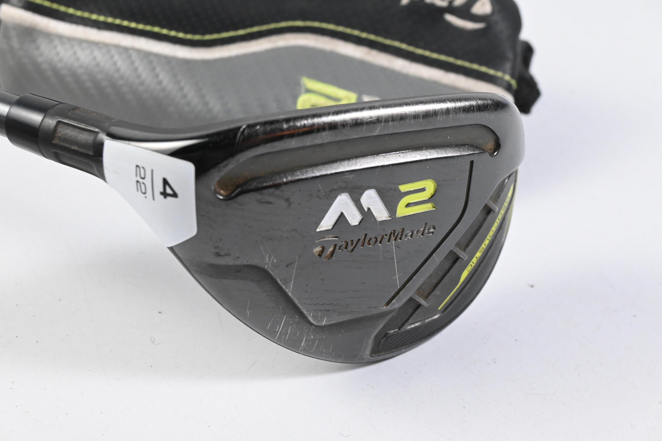 Left Hand Taylormade M2 2017 #4 Hybrid / 22 Degree / Stiff Flex REAX 75 Shaft