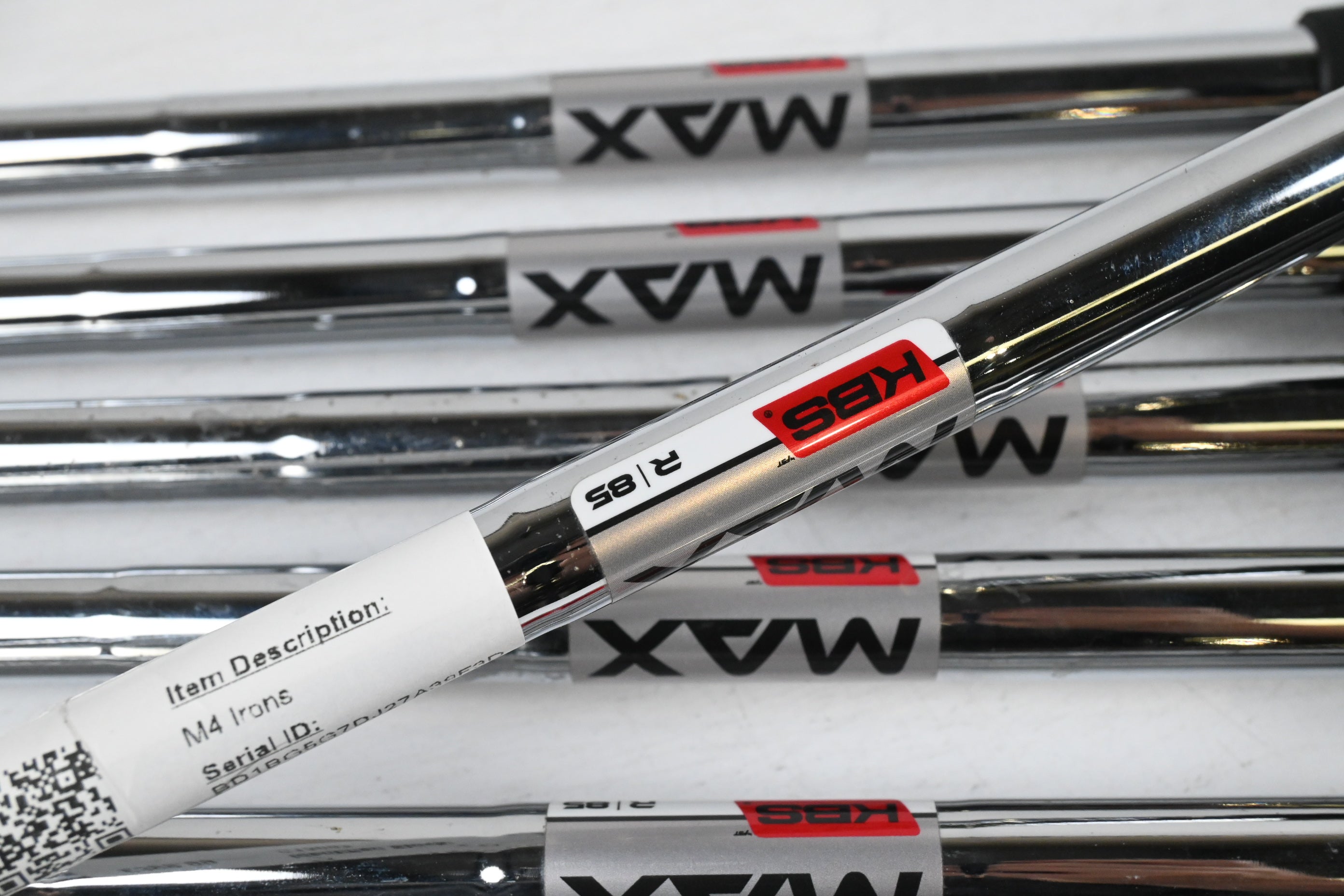 Taylormade M4 Irons / 5-PW+SW / Regular Flex KBS MAX 85 Shafts