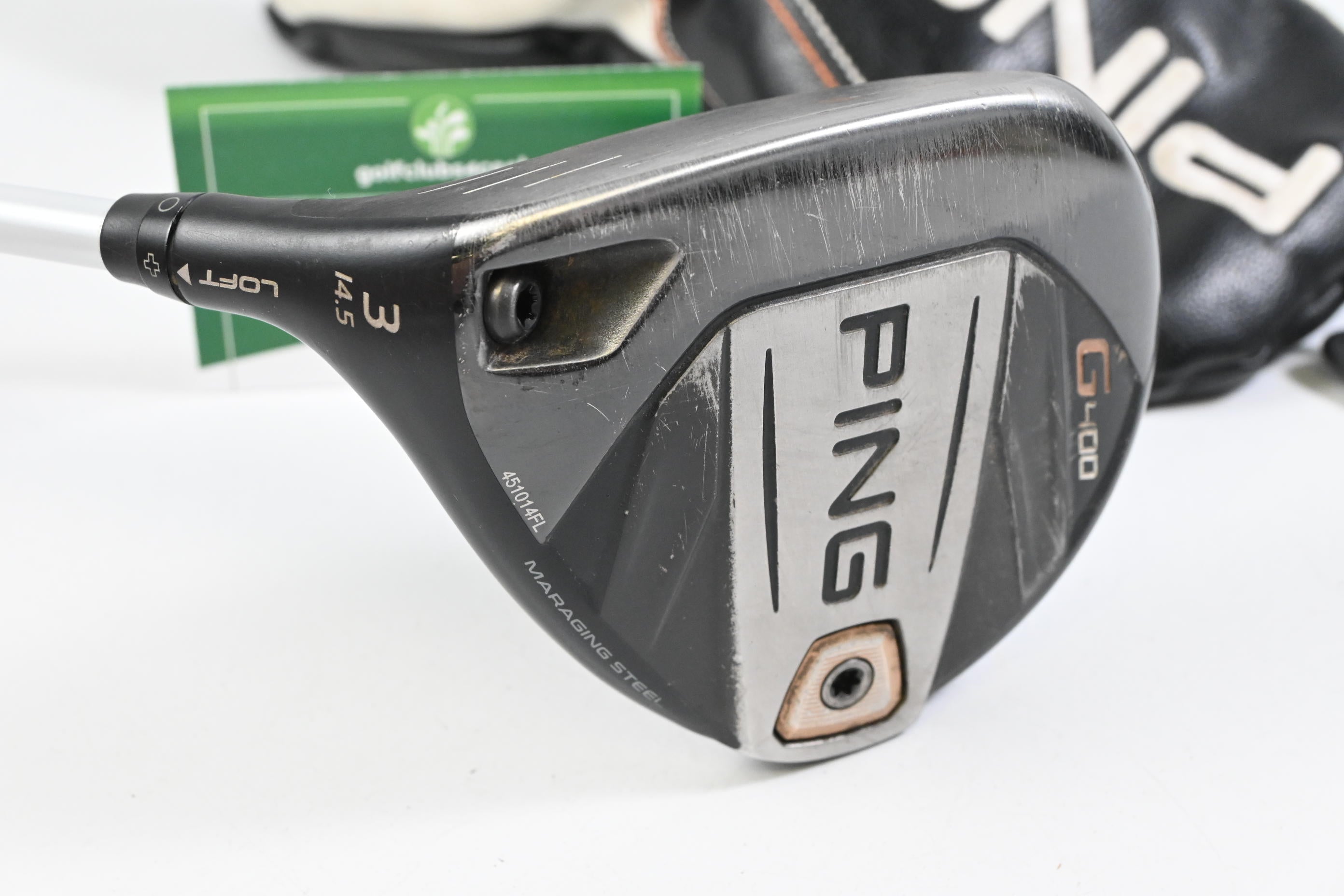 Left Hand Ping G400 #3 Wood / 14.5 Degree / Stiff Flex Fubuki AX 75 Shaft