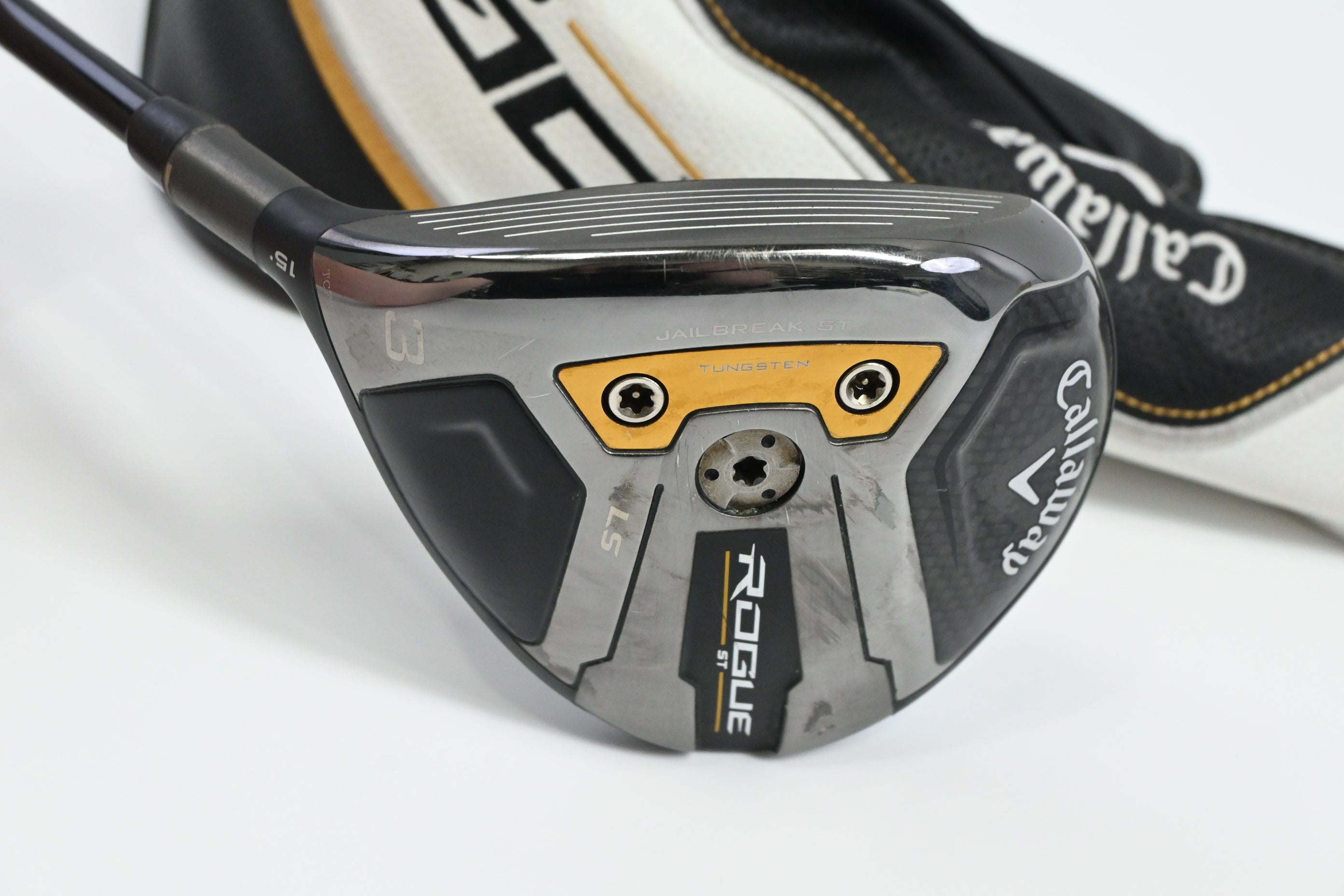 Tour Issue Left Hand Callaway Rogue ST LS #3 Wood / 15 Degree / TX-Flex Tensei