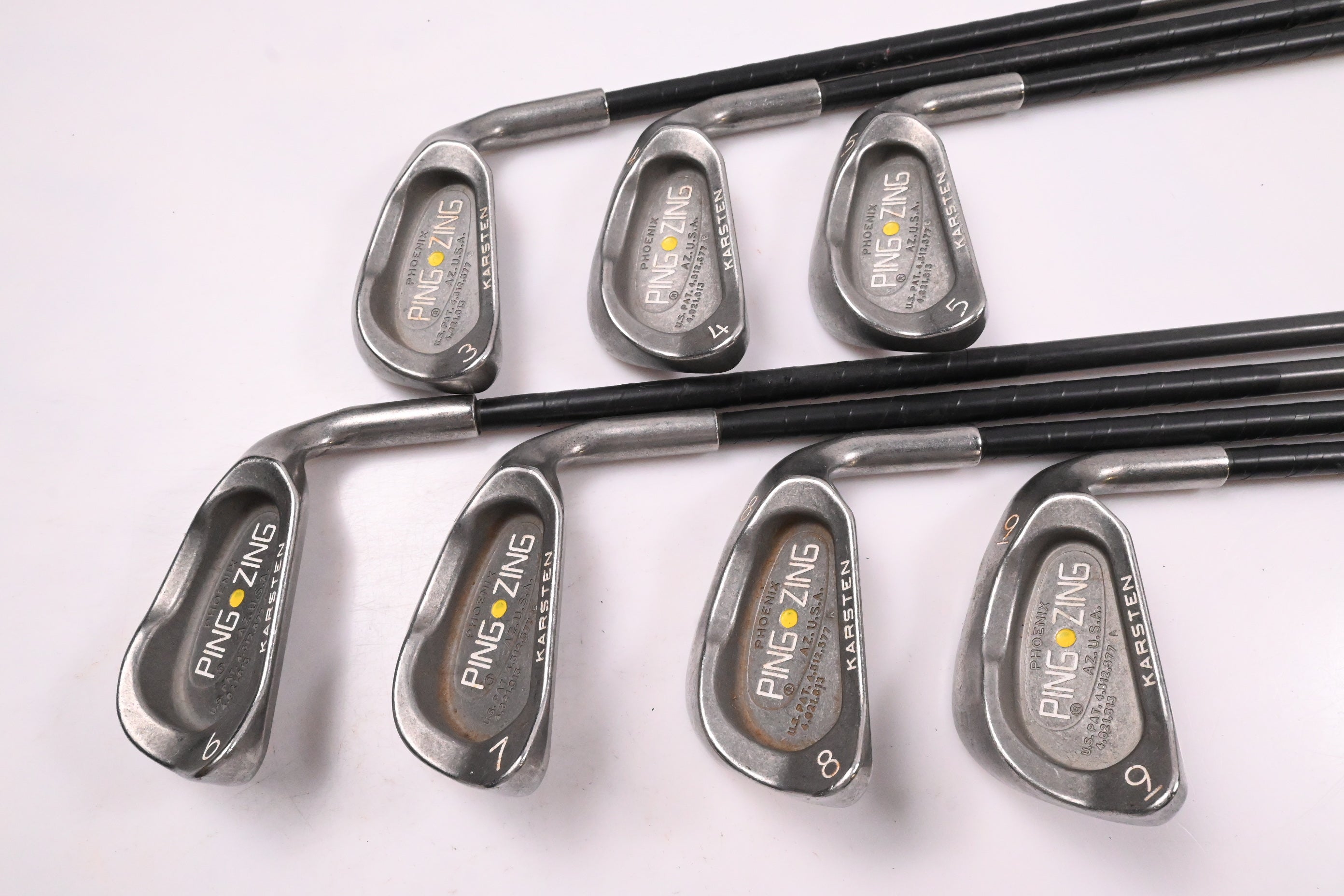 Ping Zing Irons / 3-9i / Yellow Dot / Regular Flex Ping Aldila 101 Shafts