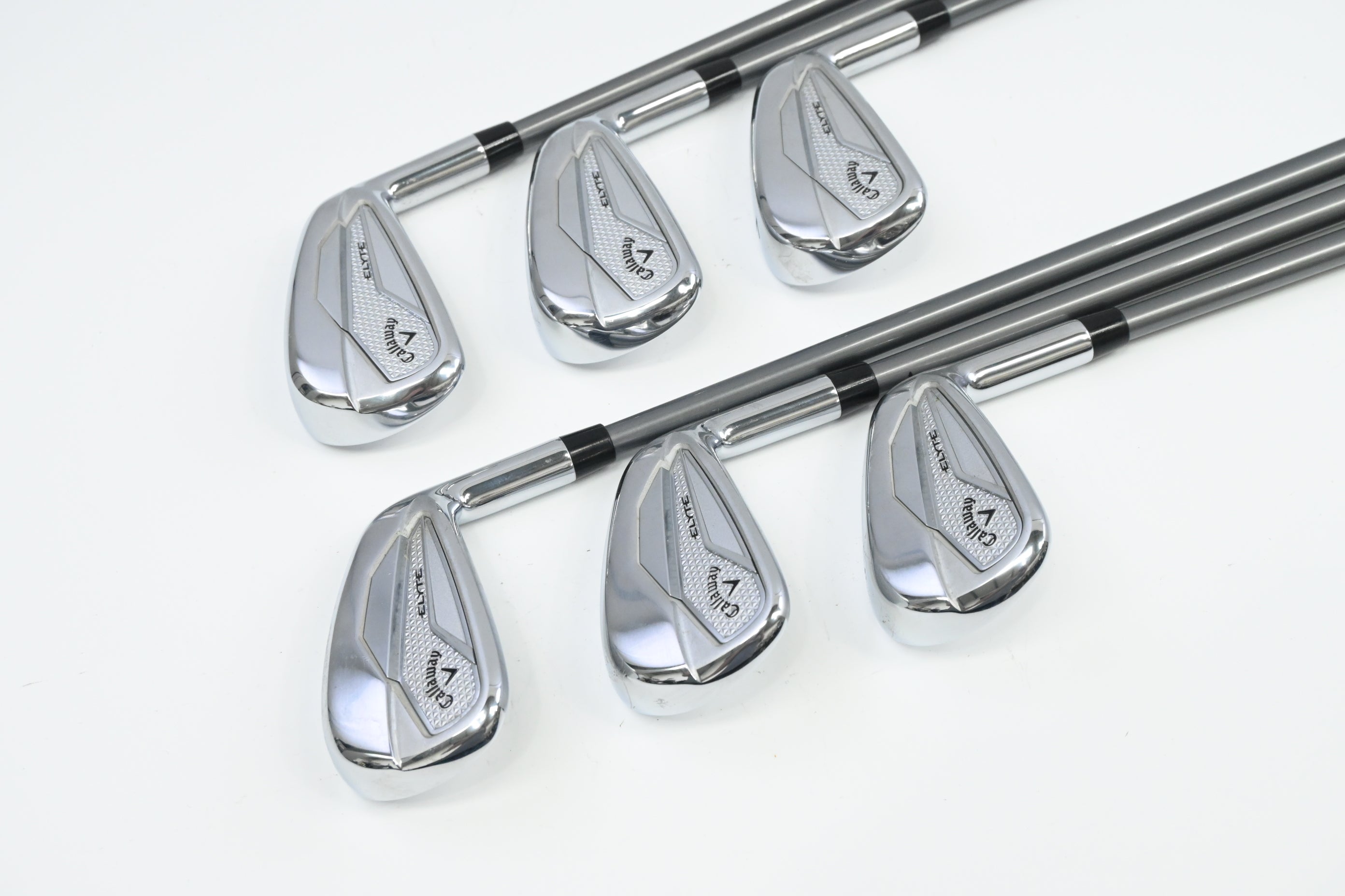 Callaway Elyte Irons / 5-PW / Regular Flex Denali Charcoal 65 Shafts