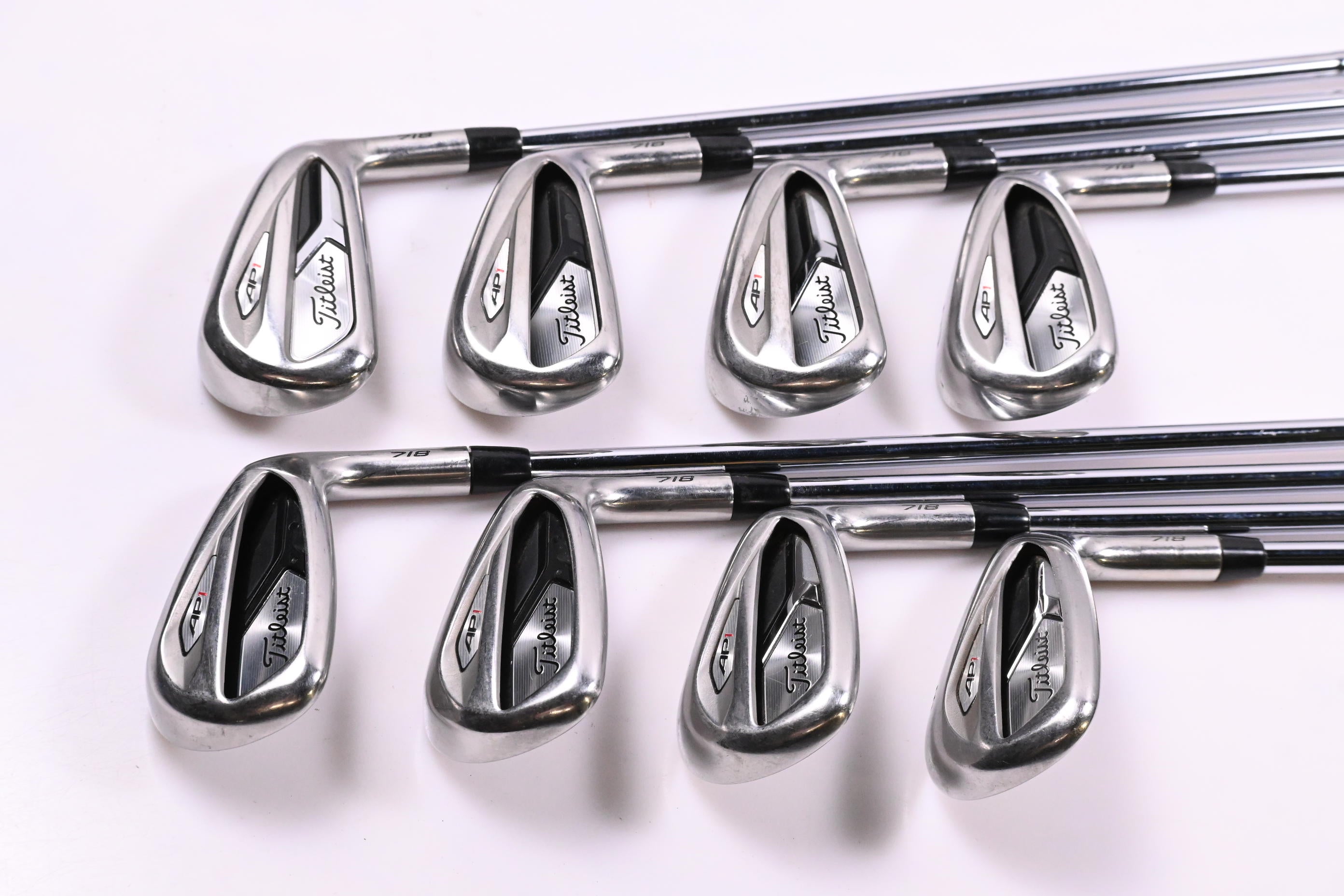 Titleist 718 AP1 Irons / 5-PW+48°+53° / Regular Flex AMT Black R300 Shafts