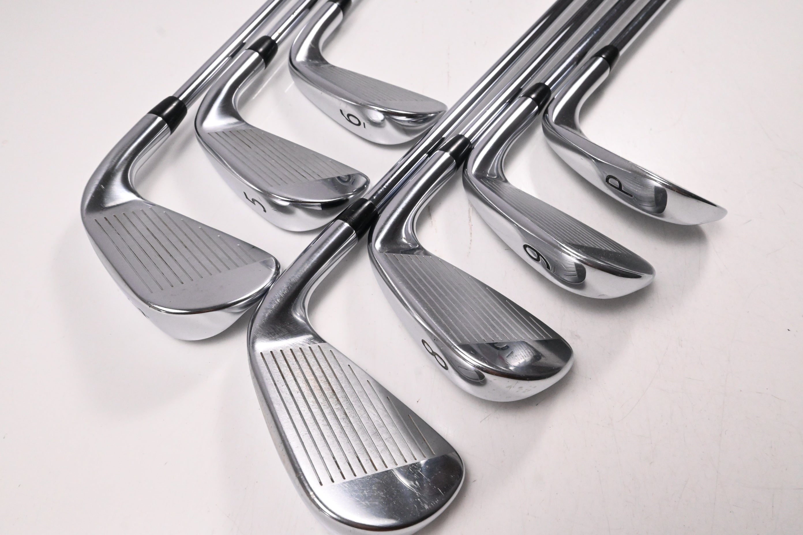Left Hand Titleist 718 AP3 Irons / 4-PW / Regular Flex AMT Red R300 Shafts