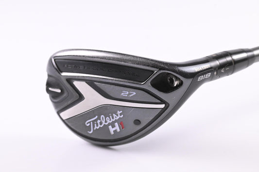 Titleist 818 H1 #6 Hybrid / 27 Degree / Stiff Flex Aldila Rogue MAX 85 Shaft