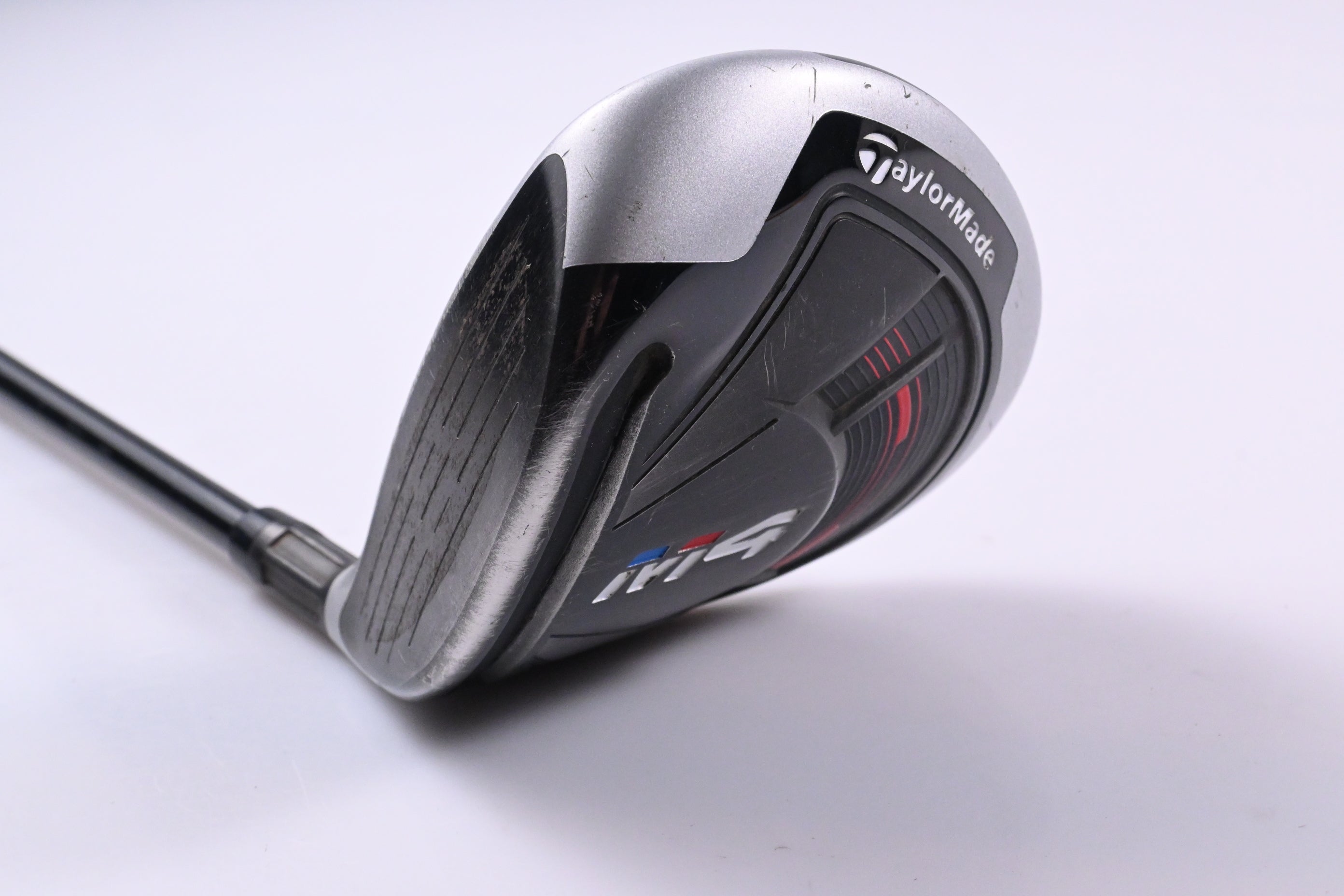 Left Hand Taylormade M4 #3 Wood / 15 Degree / Regular Flex Atmos Red FW 5 Shaft