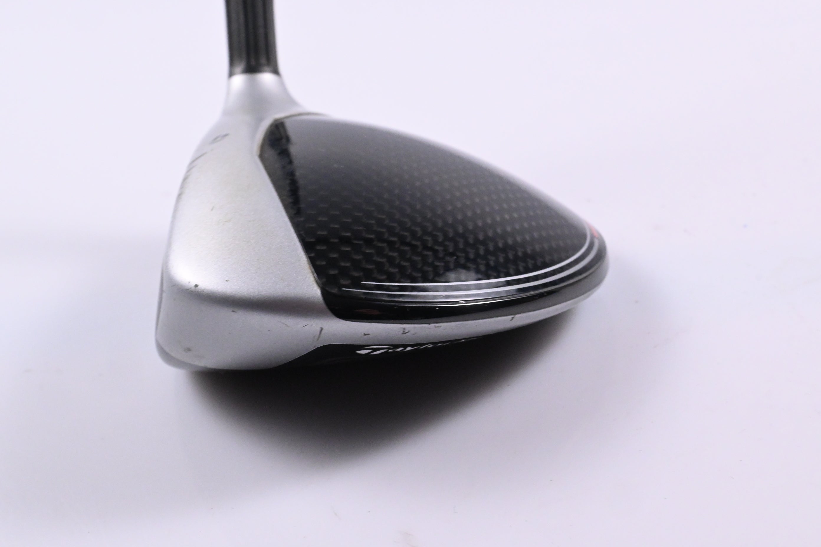 Left Hand Taylormade M4 #3 Wood / 15 Degree / Regular Flex Atmos Red FW 5 Shaft