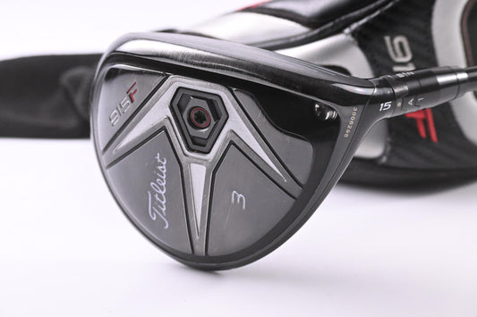 Titleist 915 F #3 Wood / 15 Degree / Stiff Flex HZRDUS Smoke RDX Red 75 Shaft