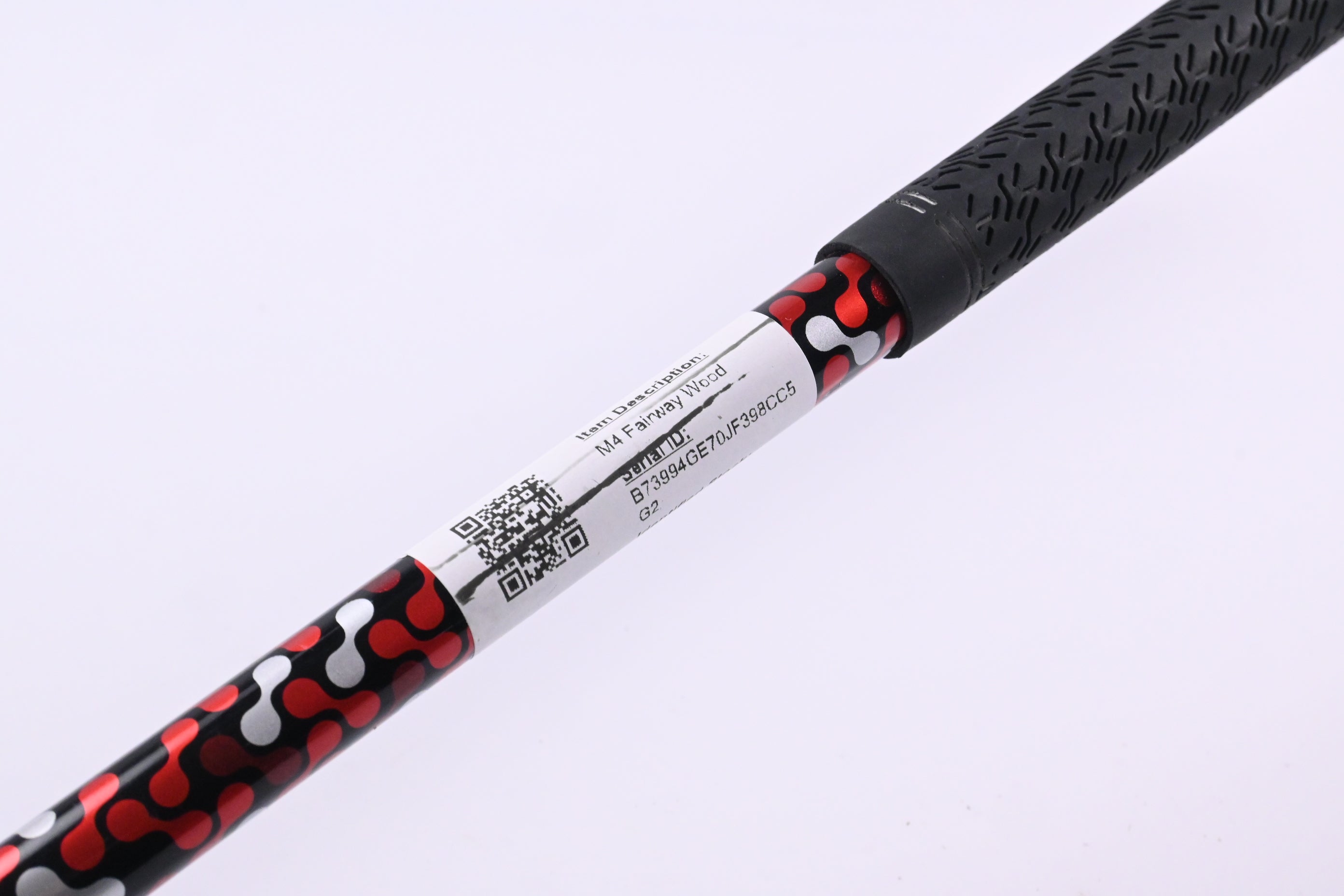 Left Hand Taylormade M4 #3 Wood / 15 Degree / Regular Flex Atmos Red FW 5 Shaft