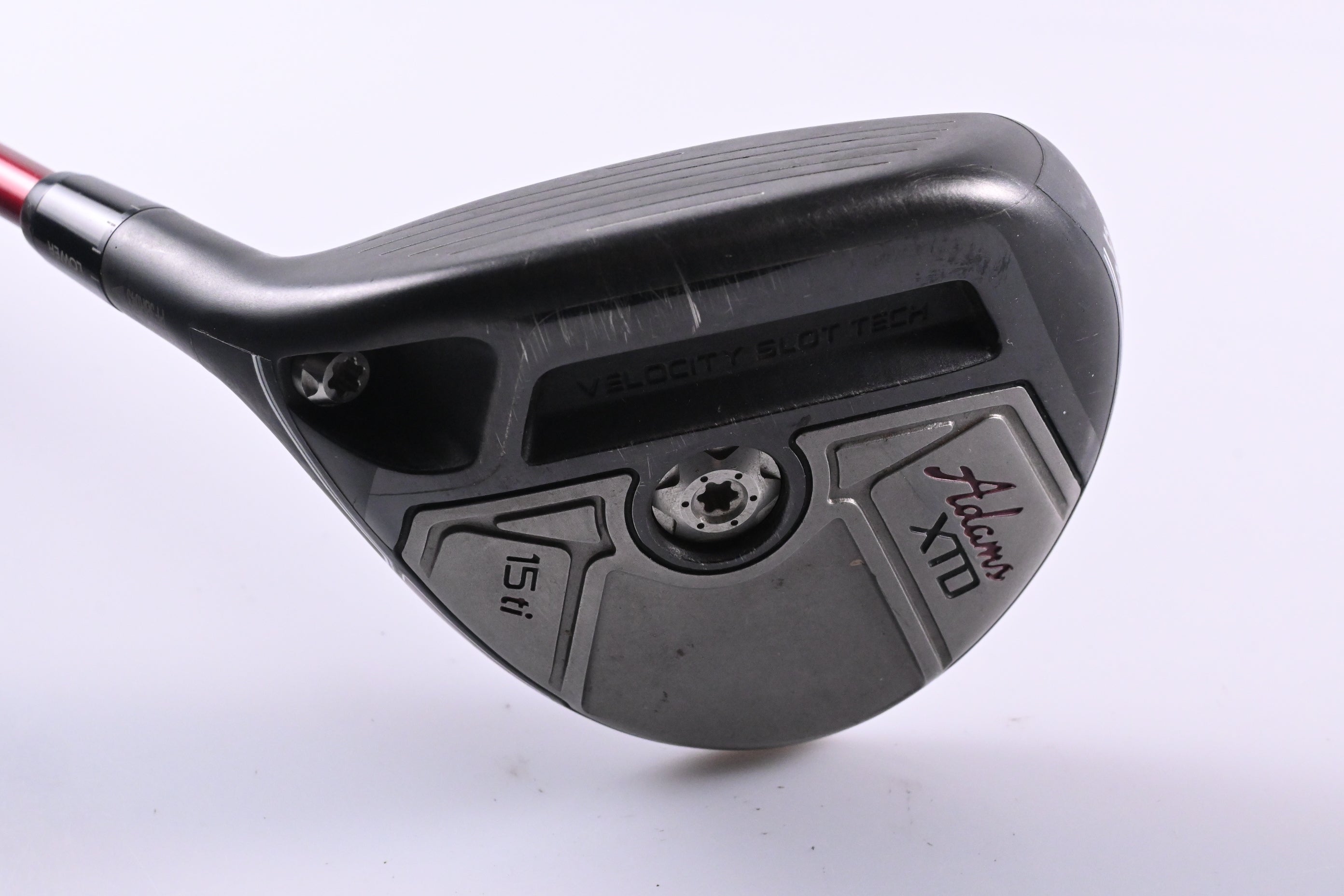 Left Hand Adams XTD Ti #3 Wood / 15 Degree / Regular Flex Matrix Red Tie 7Q3