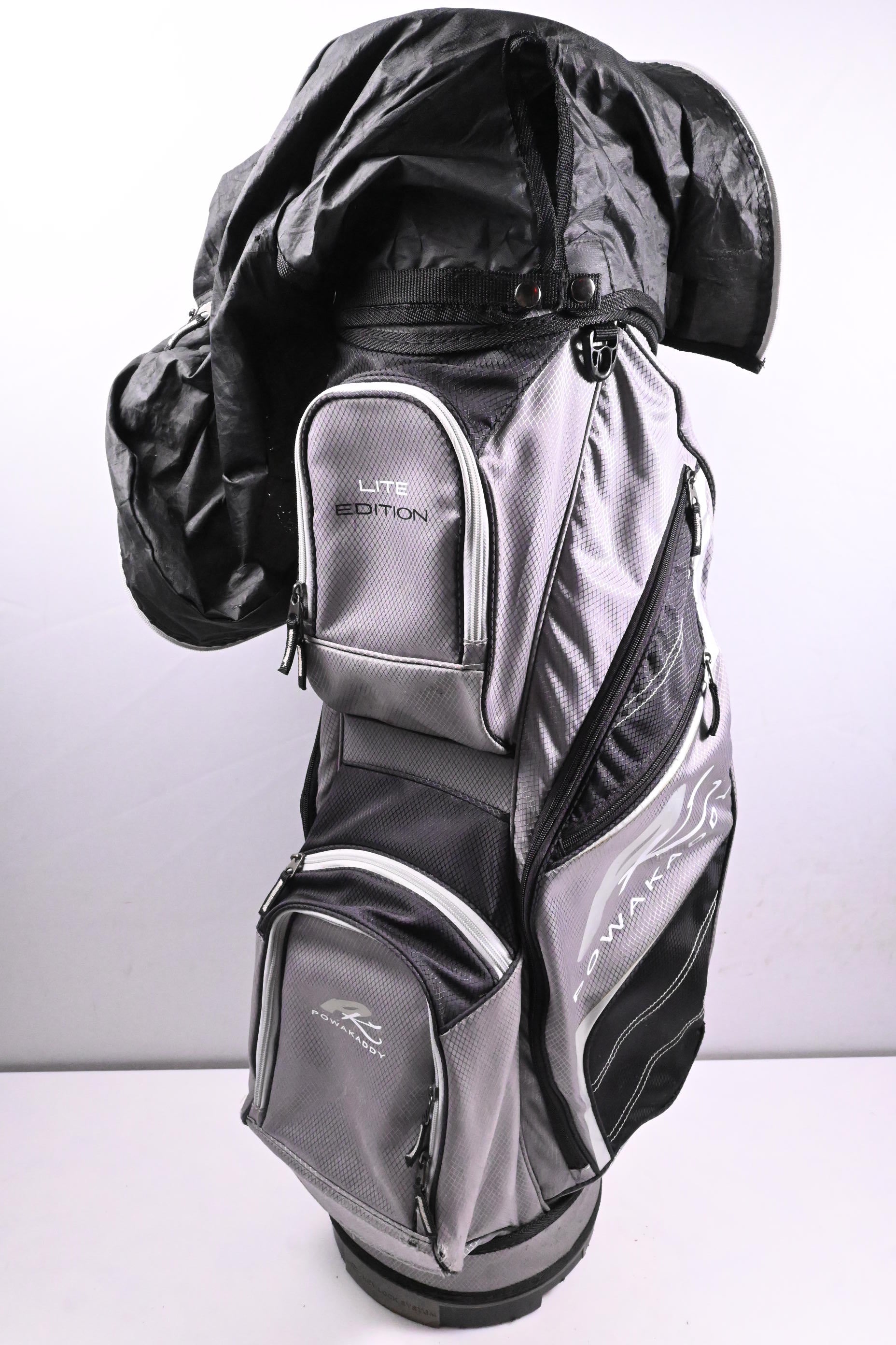 Powakaddy Lite Edition Cart Bag / 14-Way Divider / Grey, Black