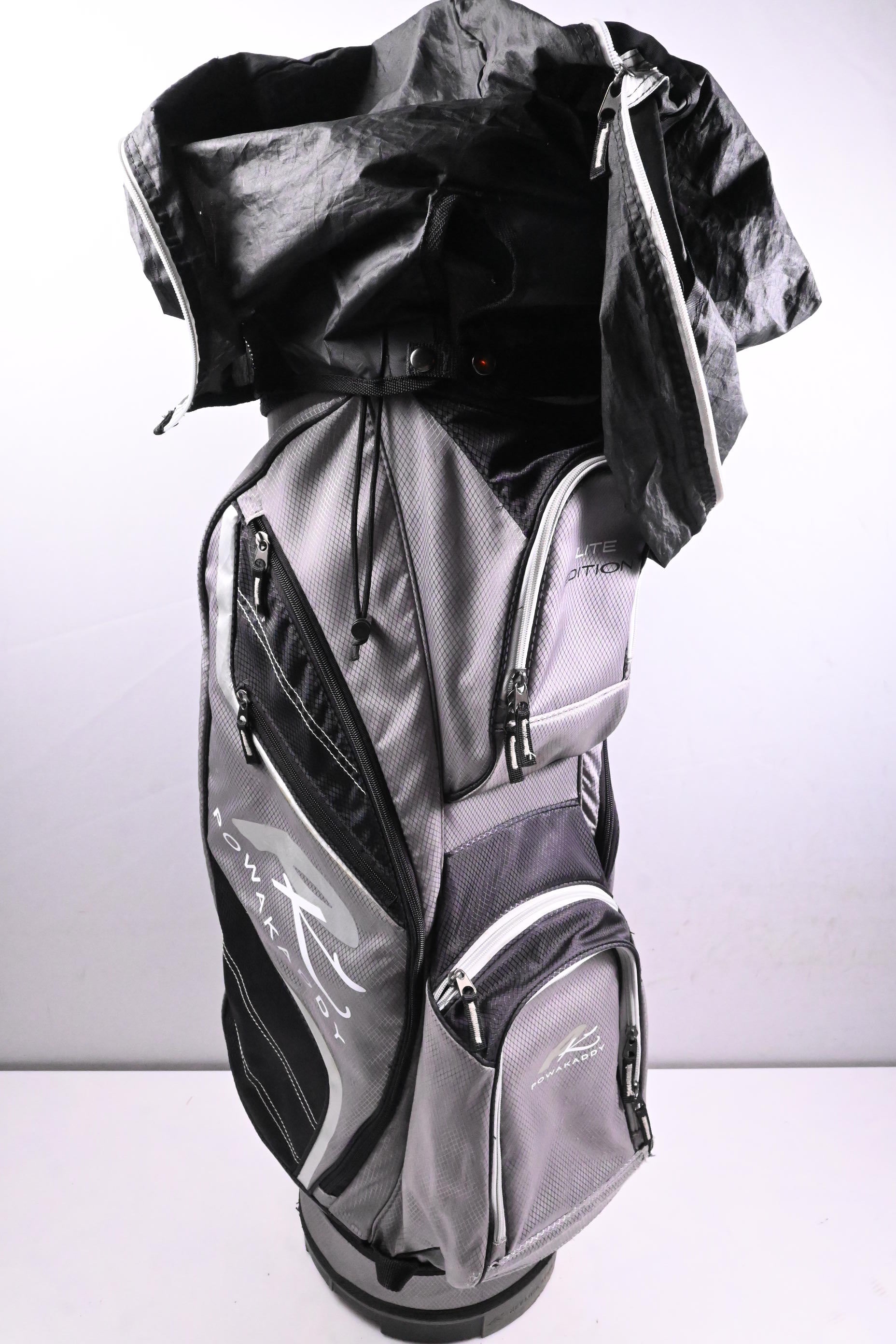 Powakaddy Lite Edition Cart Bag / 14-Way Divider / Grey, Black