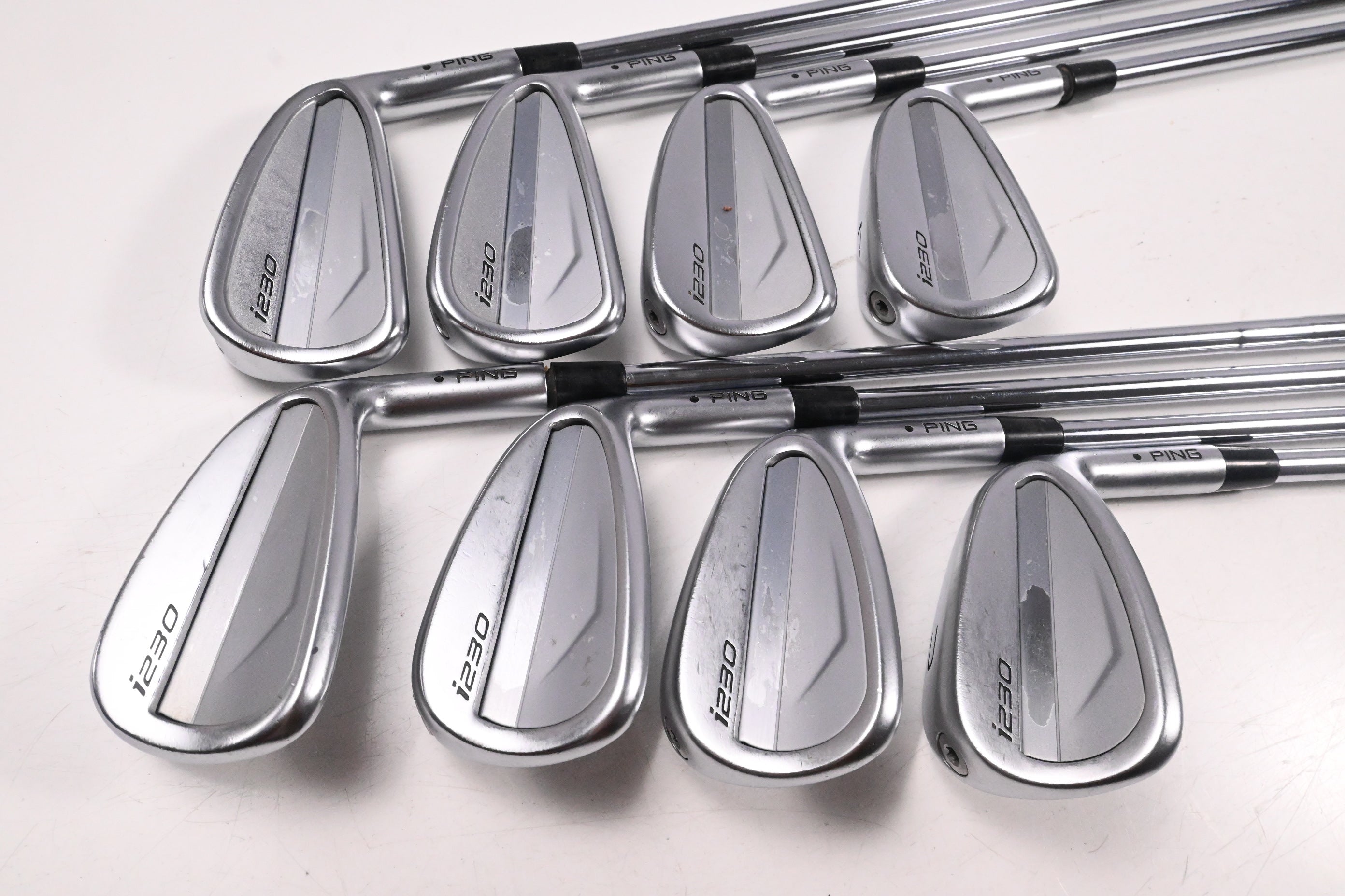 Ping i230 Irons / 4-PW+GW / Black Dot / Stiff Flex Elevate 95 Shafts