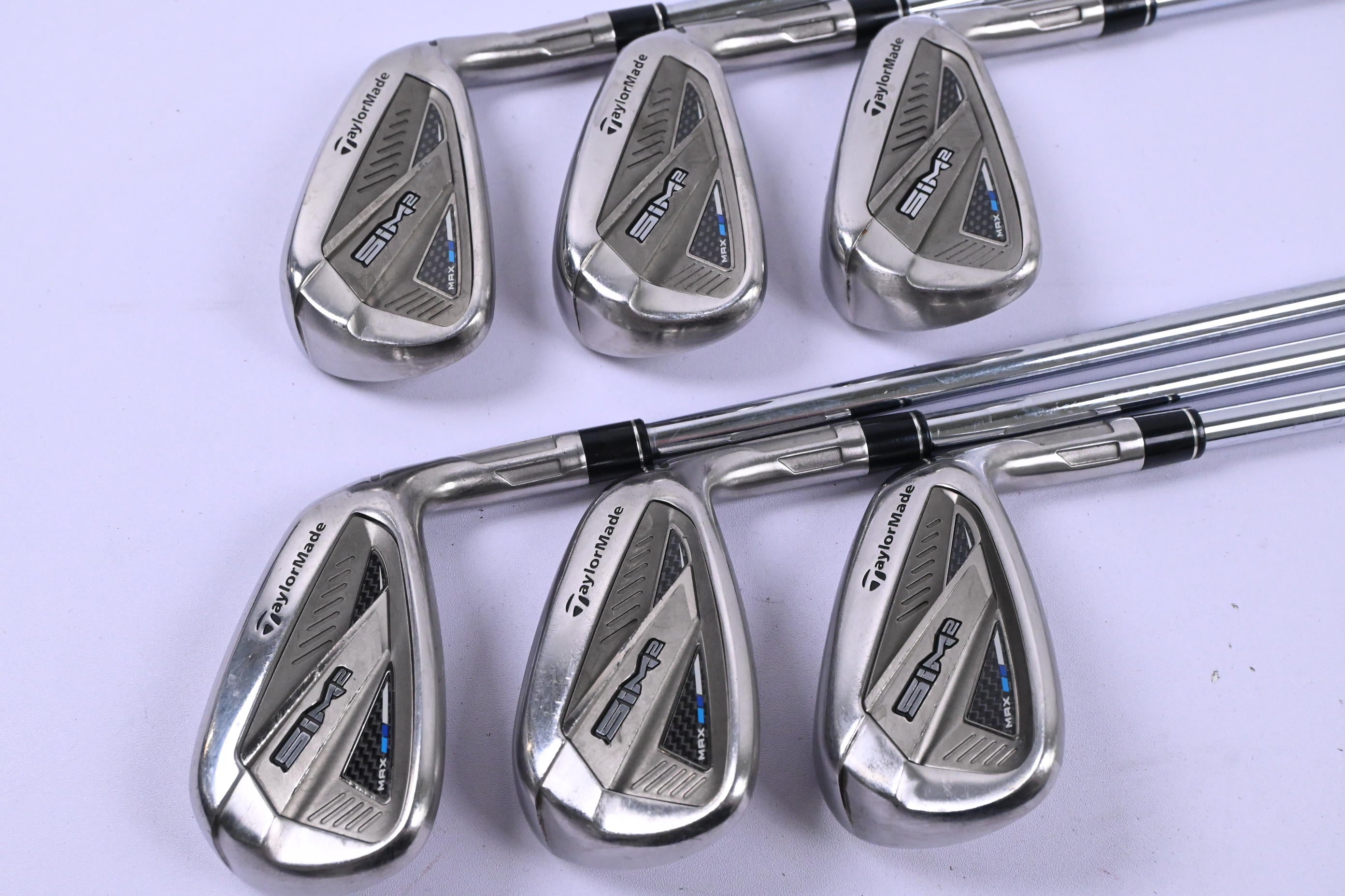 Taylormade SIM2 Max Irons / 5-PW / Stiff Flex KBS Max MT 85 Shafts