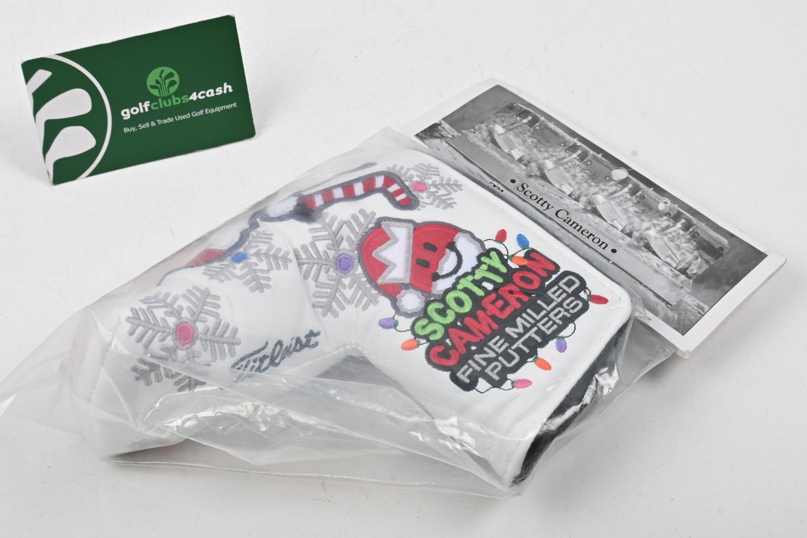 Scotty Cameron 2012 Santa Putter Man Large Putter Cover / Blade / White