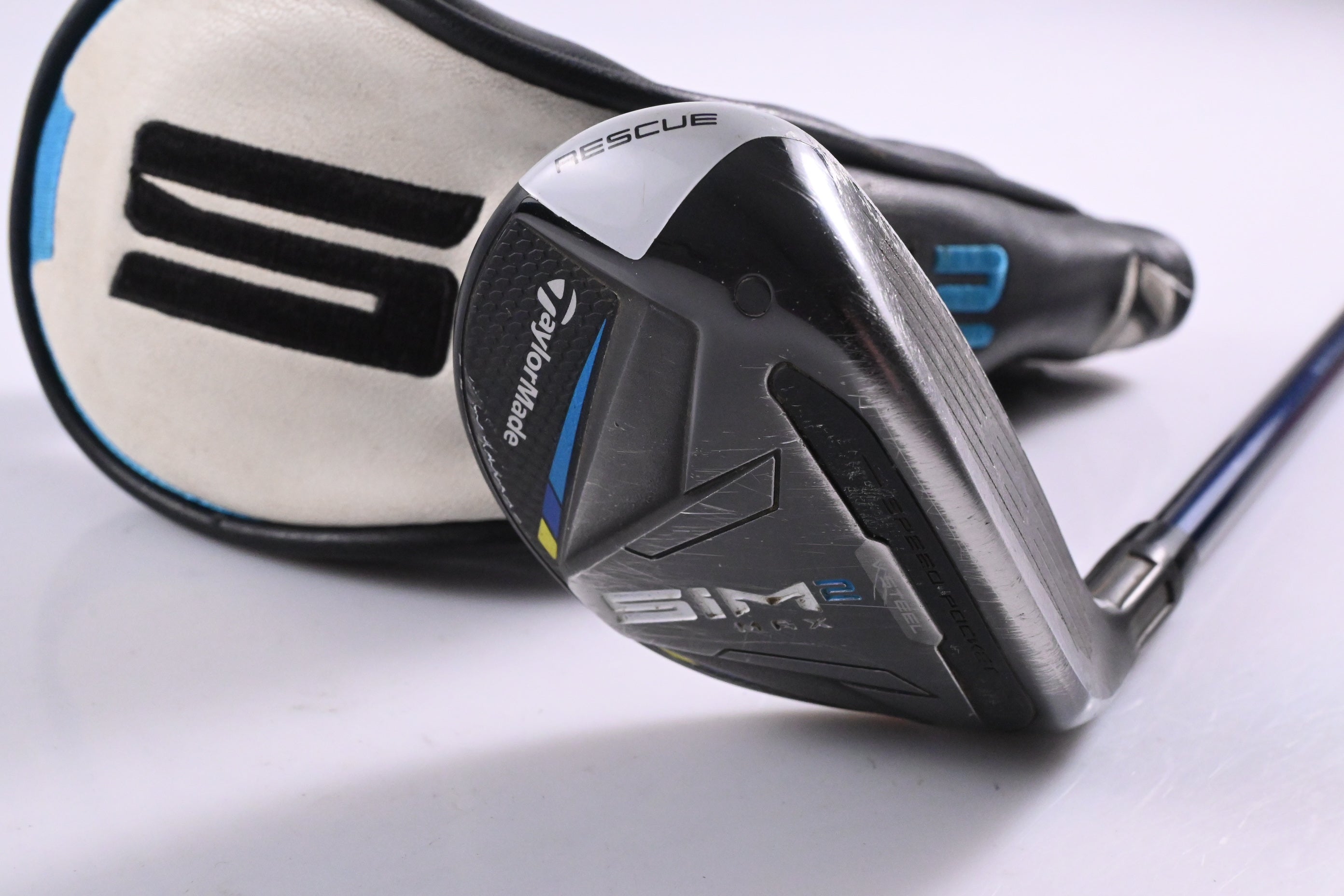 Taylormade SIM2 Max #3 Hybrid / 19 Degree / Stiff Flex Ventus Blue 7 Shaft