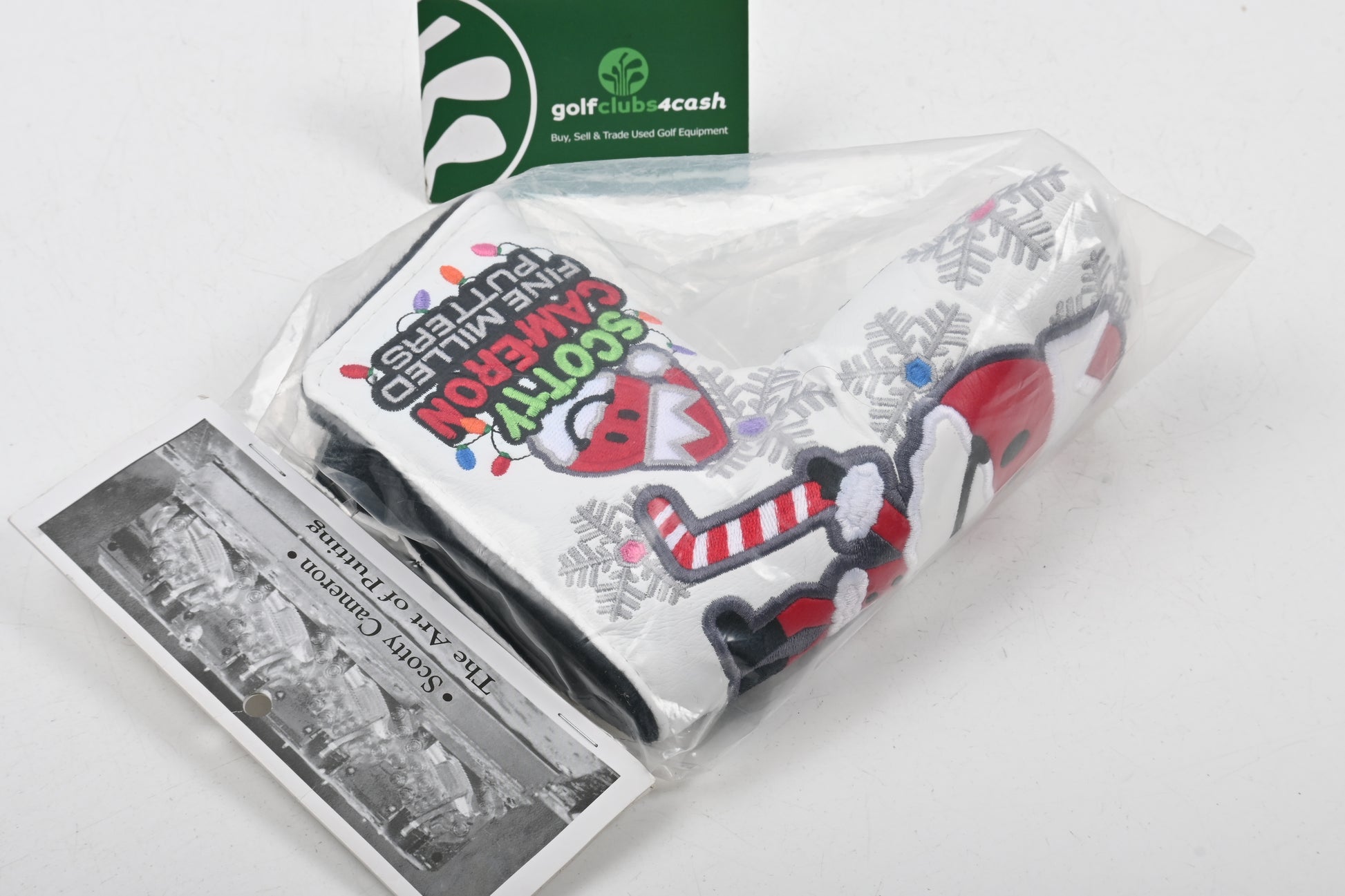 Scotty Cameron 2012 Santa Putter Man Large Putter Cover / Blade / White