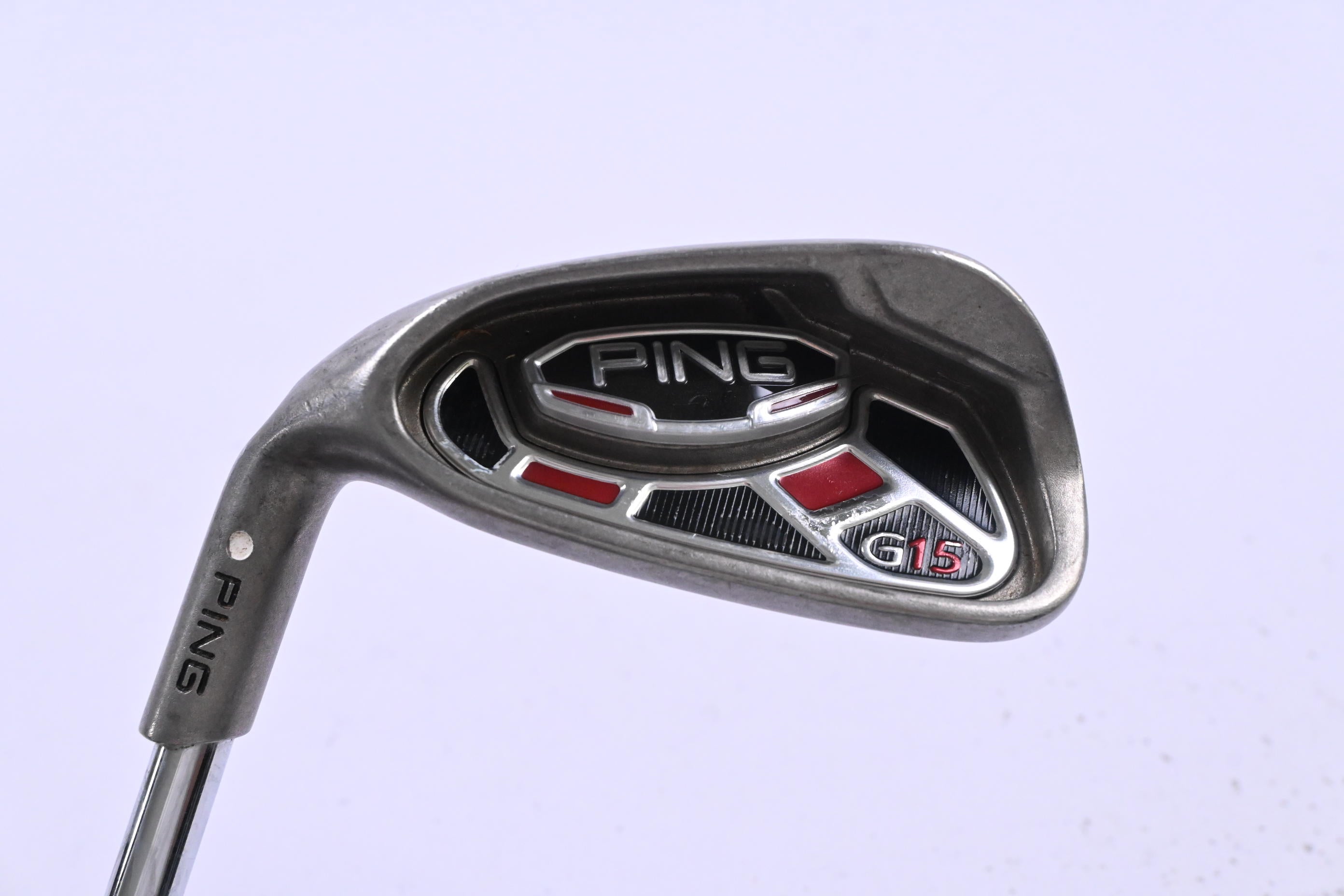 Left Hand Ping G15 #8 Iron / White Dot / Regular Flex Ping AWT Shaft