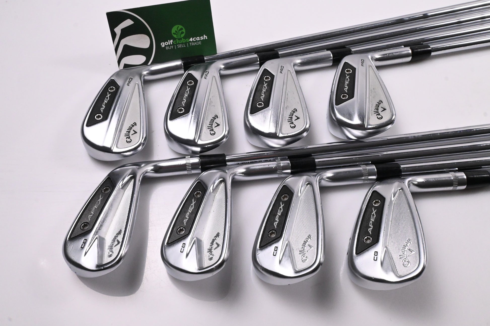 Callaway Apex Pro/CB 24 Combo Irons / 3-10  / X-Flex KBS $-Taper 130 Shafts