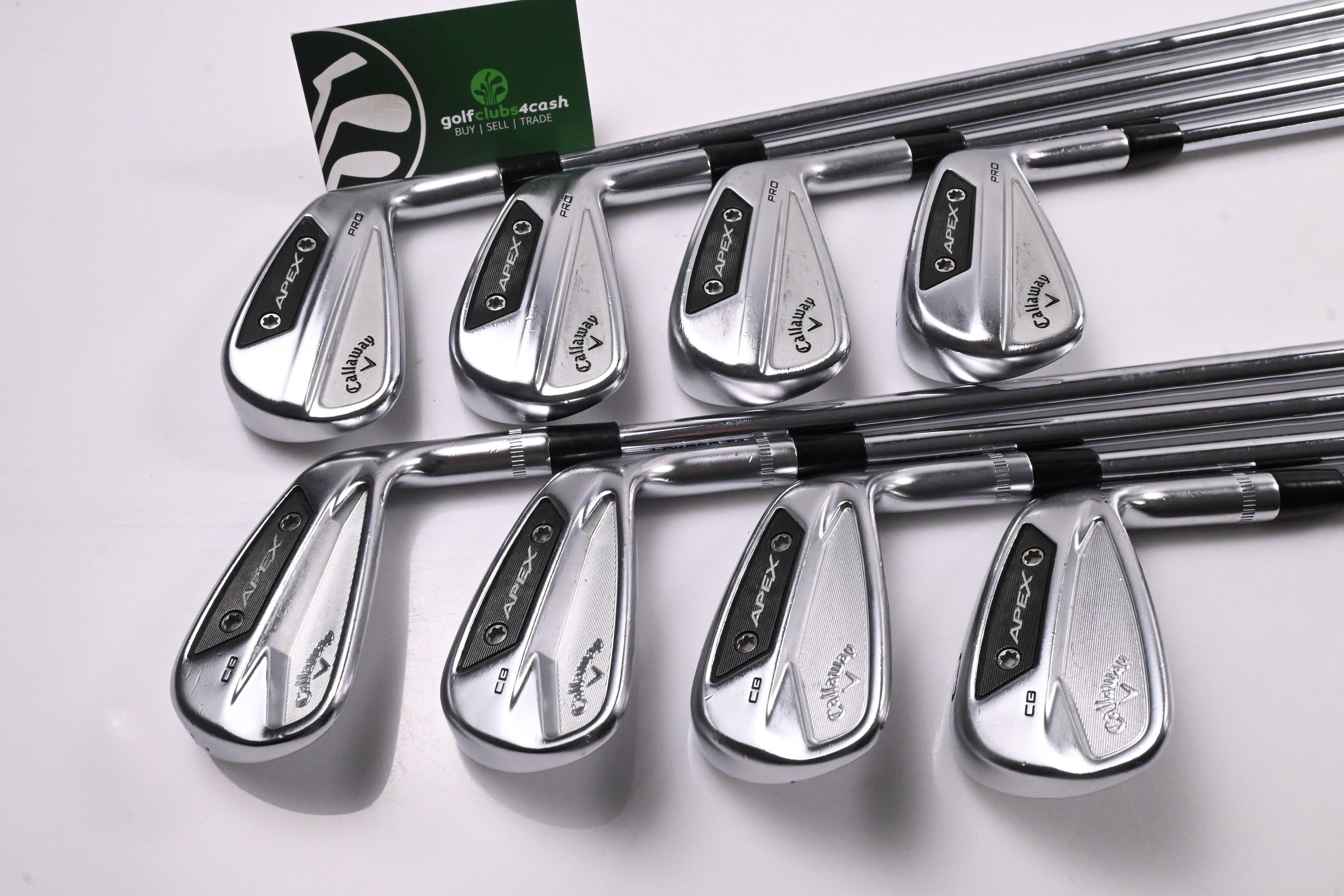Callaway Apex Pro/CB 24 Combo Irons / 3-10  / X-Flex KBS $-Taper 130 Shafts