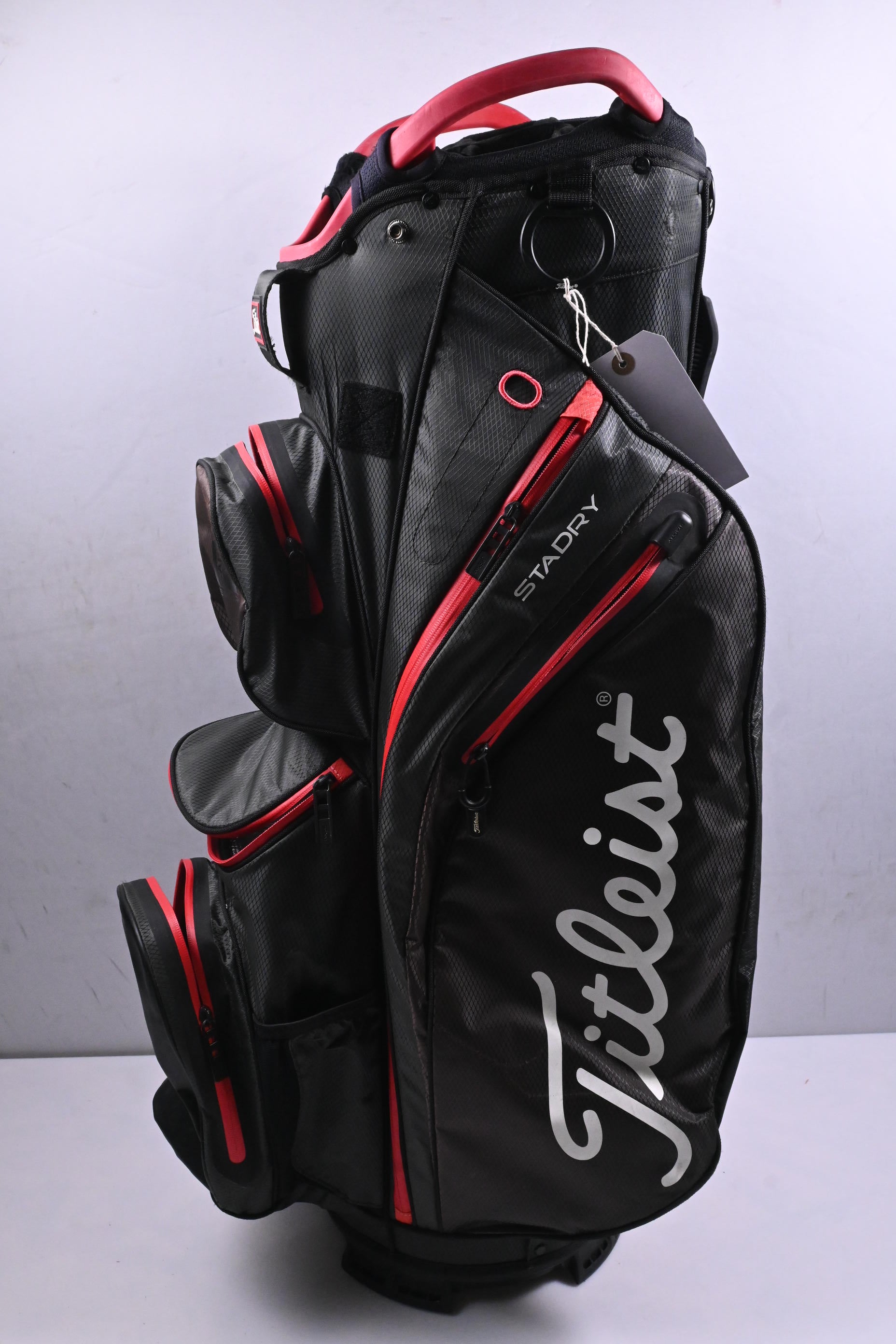 Titleist StaDry Cart Bag / 14-Way Divider / Black, Red