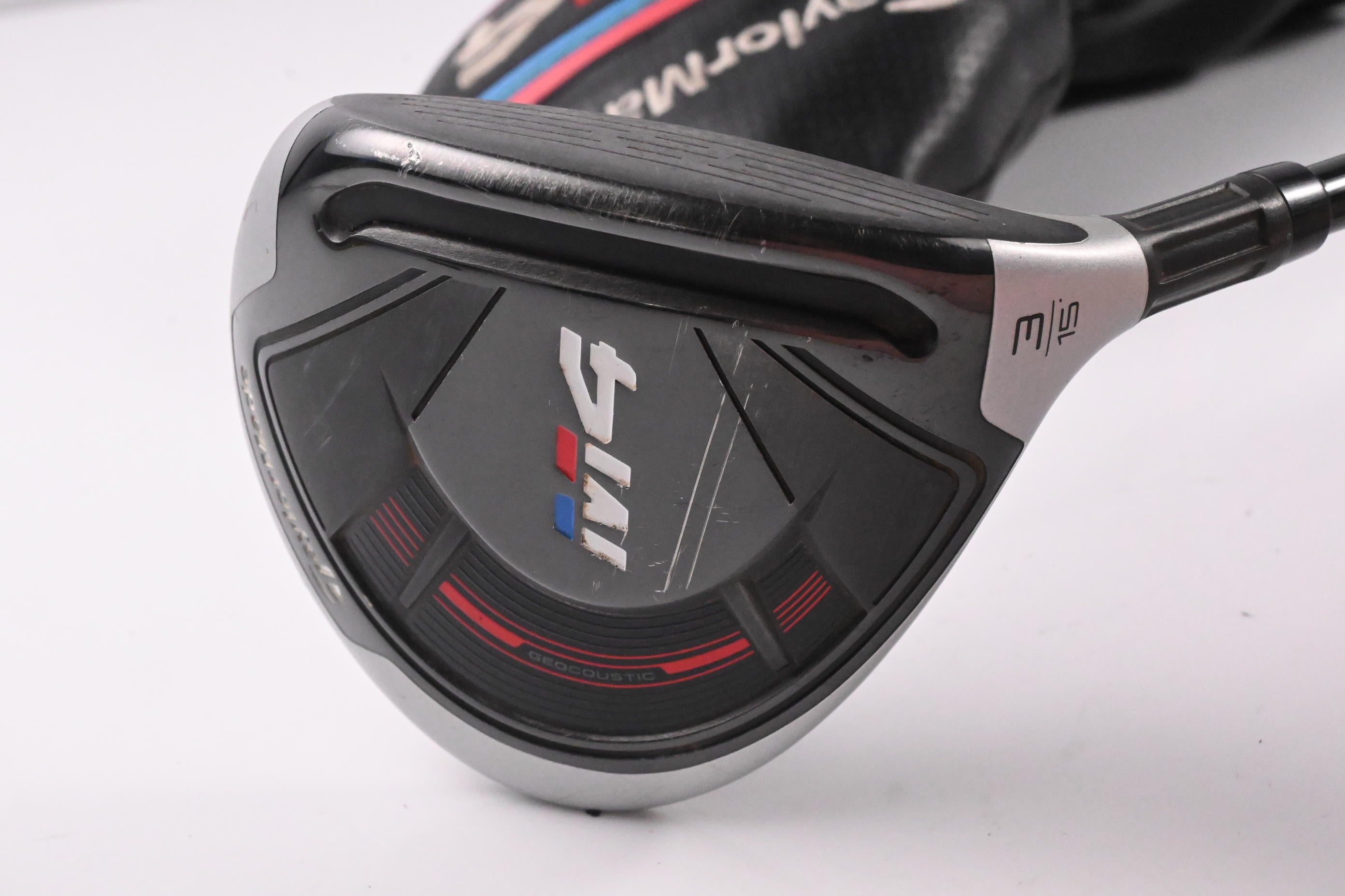 Taylormade M4 #3 Wood / 15 Degree / Stiff Flex Fujikura Atmos Red 6 Shaft