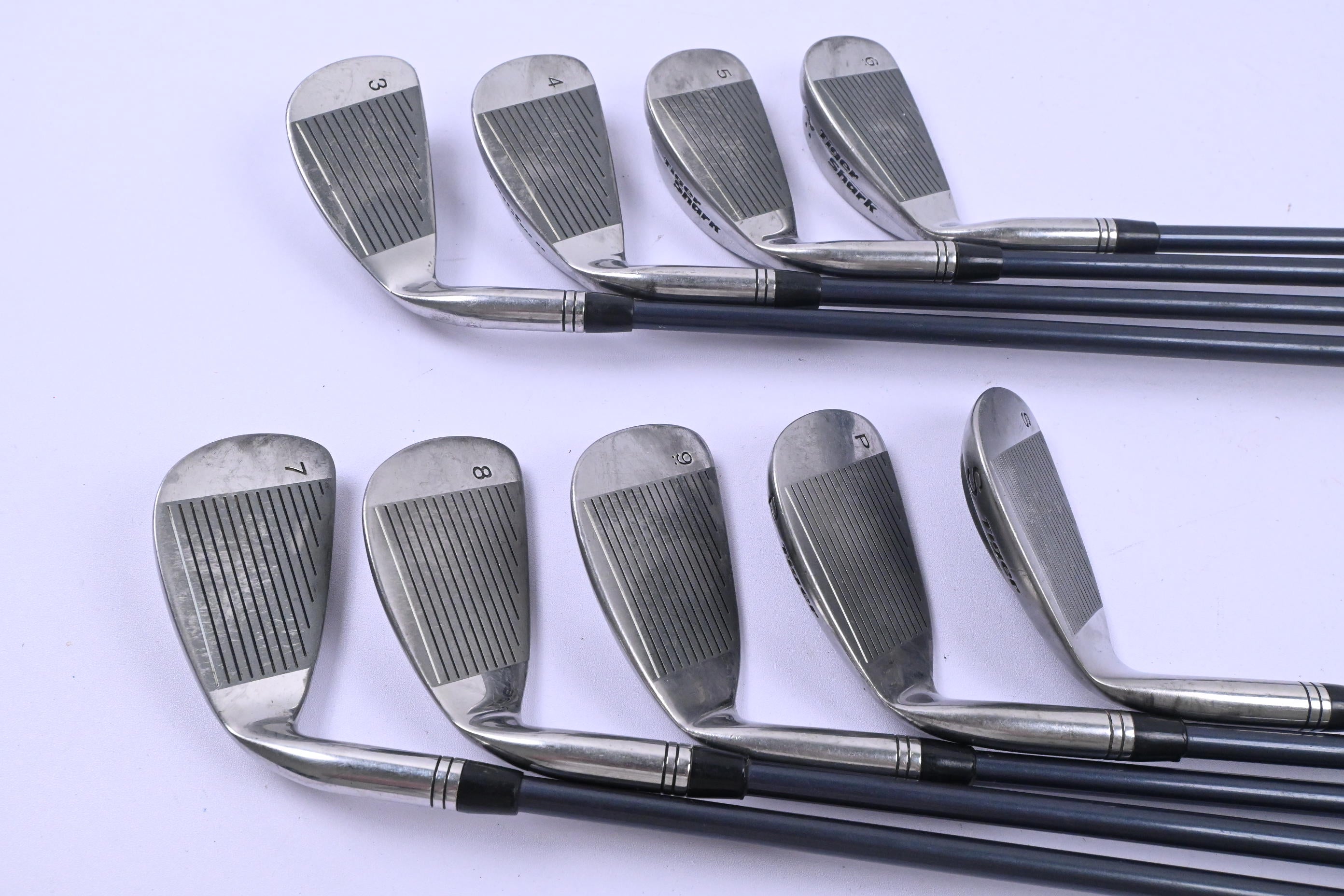 Simmons Shark Attack Irons / 3-PW+SW / Regular Flex Aldila Pro Attack Shafts