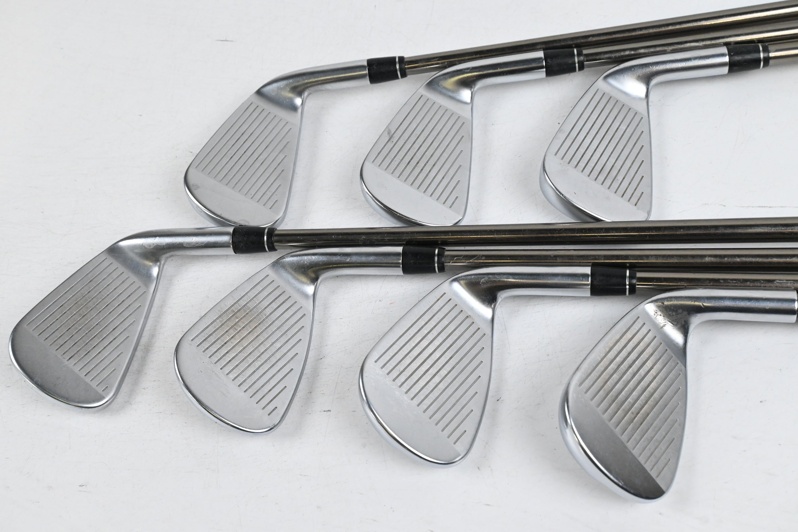 Left Hand Callaway Apex 19 Irons / 4-PW / Stiff Flex UST Mamiya Recoil ESX 460
