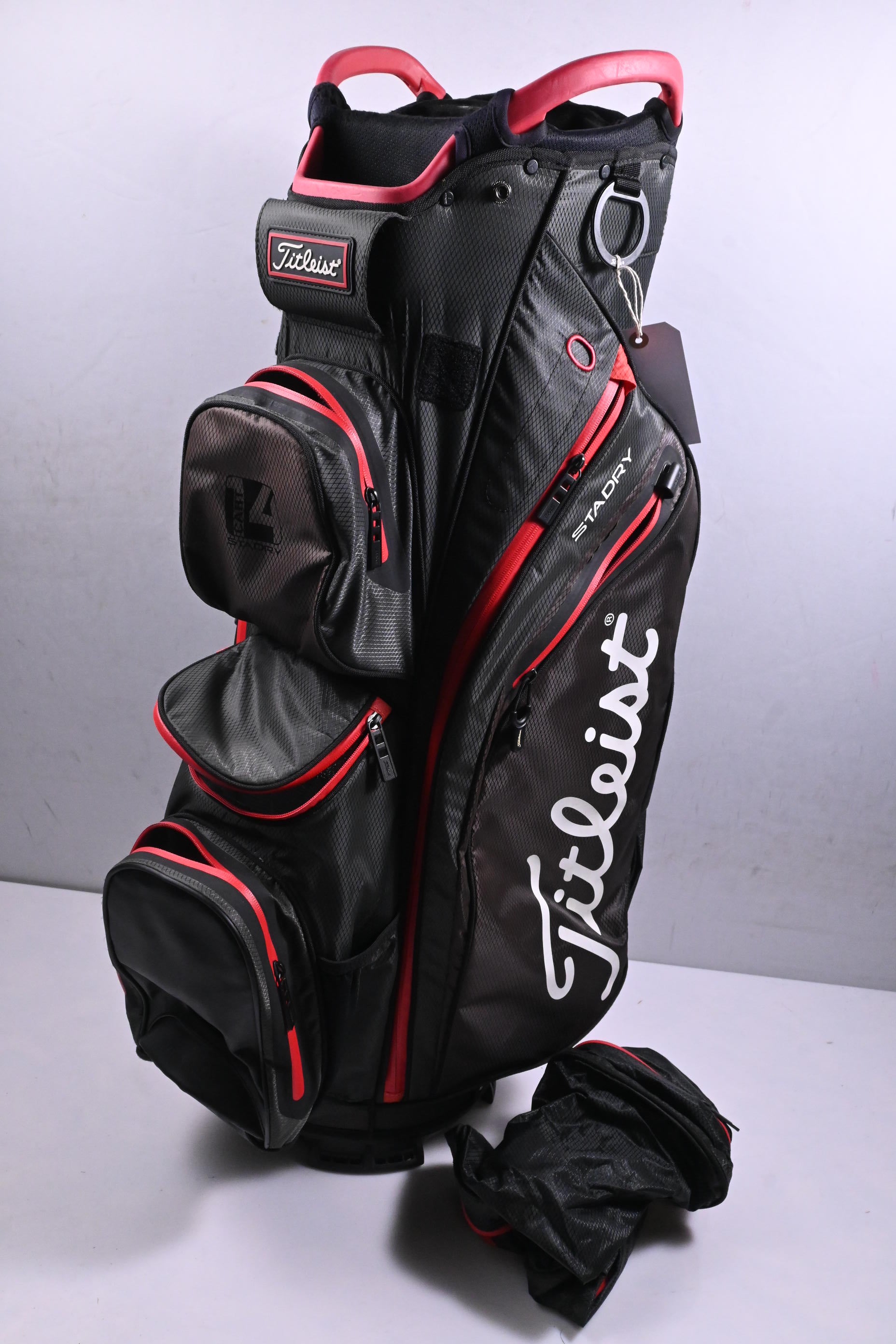 Titleist StaDry Cart Bag / 14-Way Divider / Black, Red