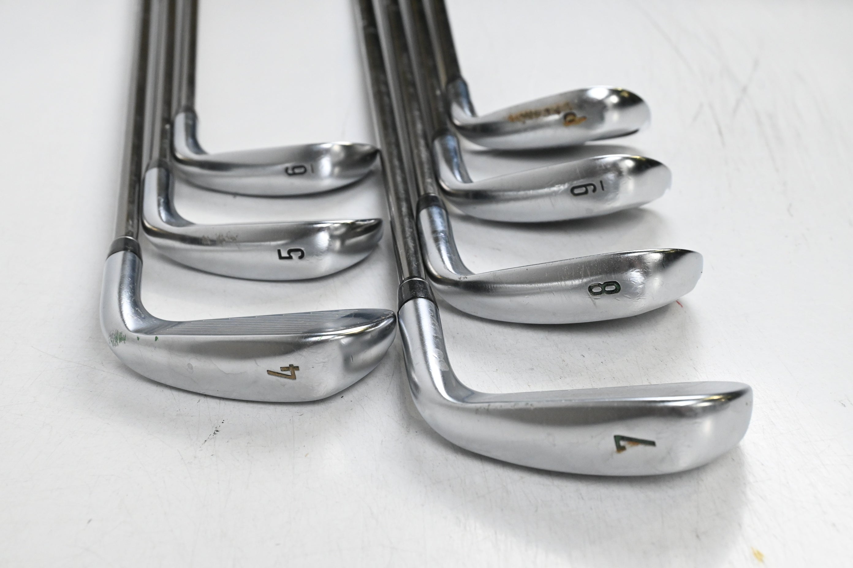 Left Hand Callaway Apex 19 Irons / 4-PW / Stiff Flex UST Mamiya Recoil ESX 460