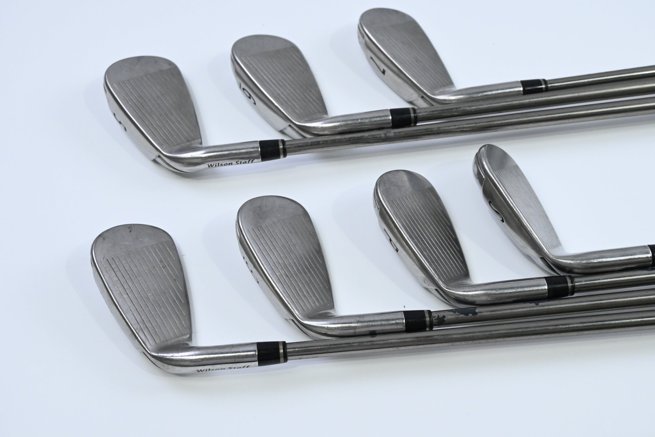 Wilson D200 Irons / 5-PW+SW / Stiff Flex UST Elements Chrome 59FS Shafts
