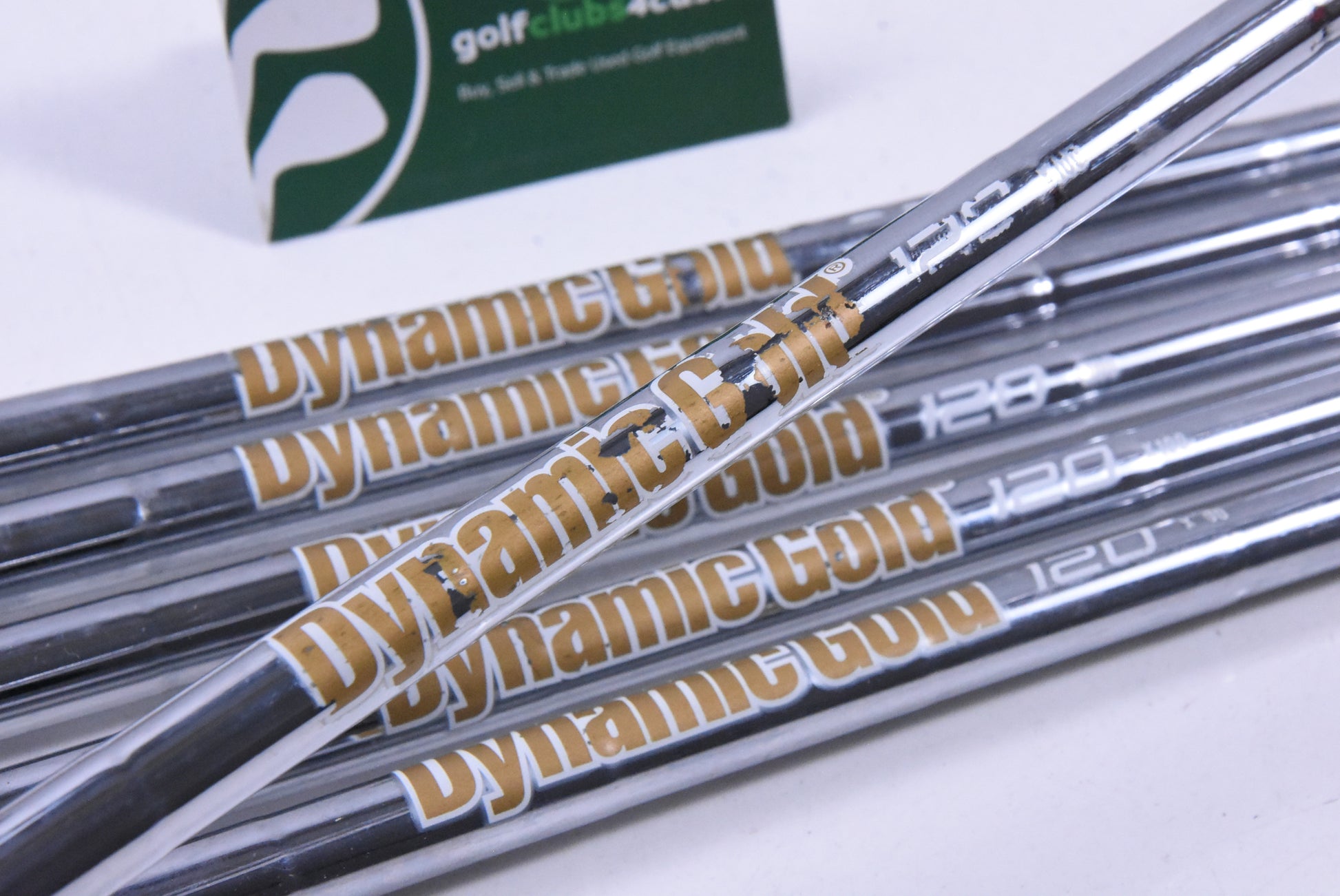 True Temper Dynamic Gold 120 X100 Iron Shafts / X-Flex / Set Of 6 / .3