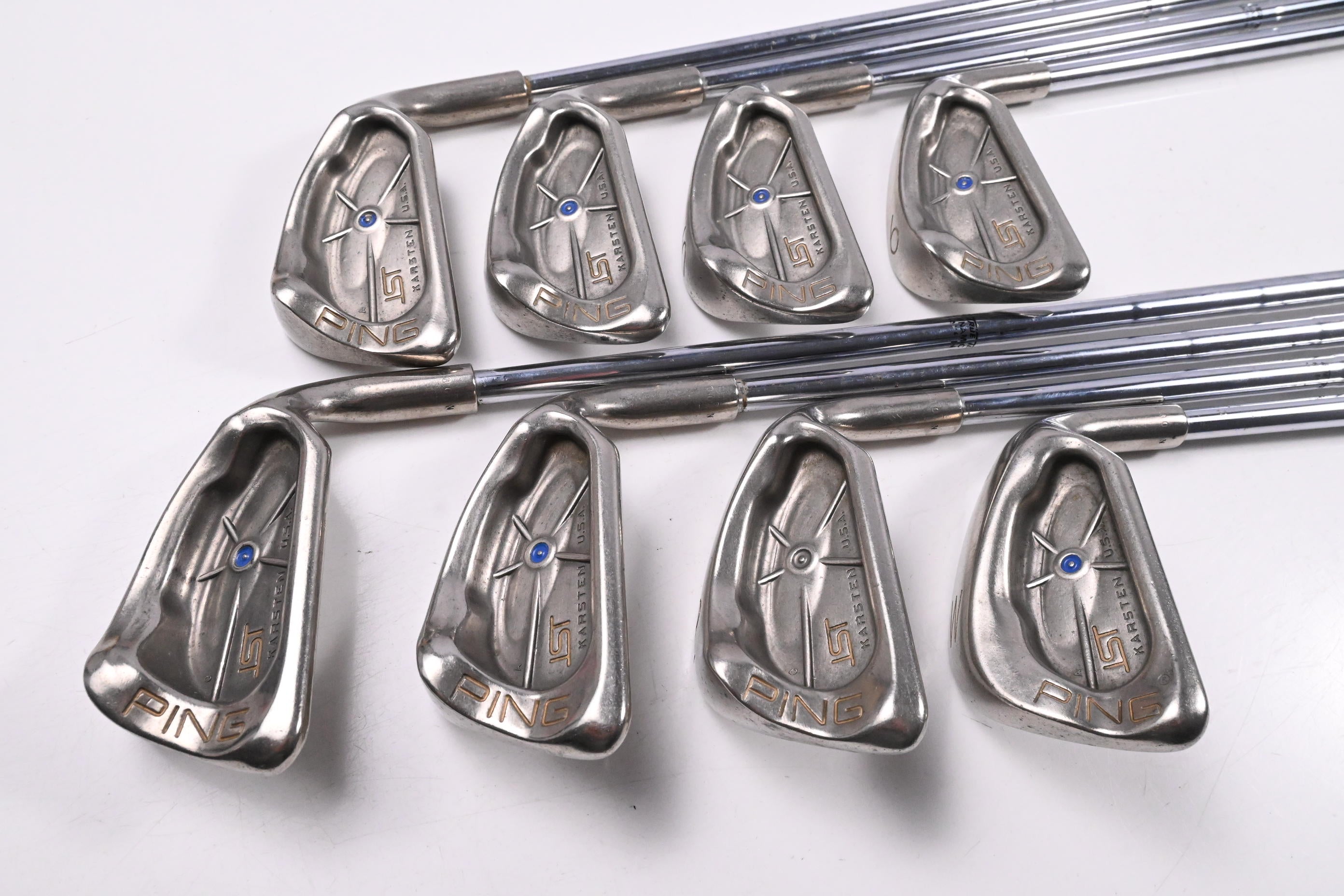 Ping ISI Nickel Irons / 3-PW / Blue Dot / Stiff Flex Dynamic Gold Shafts